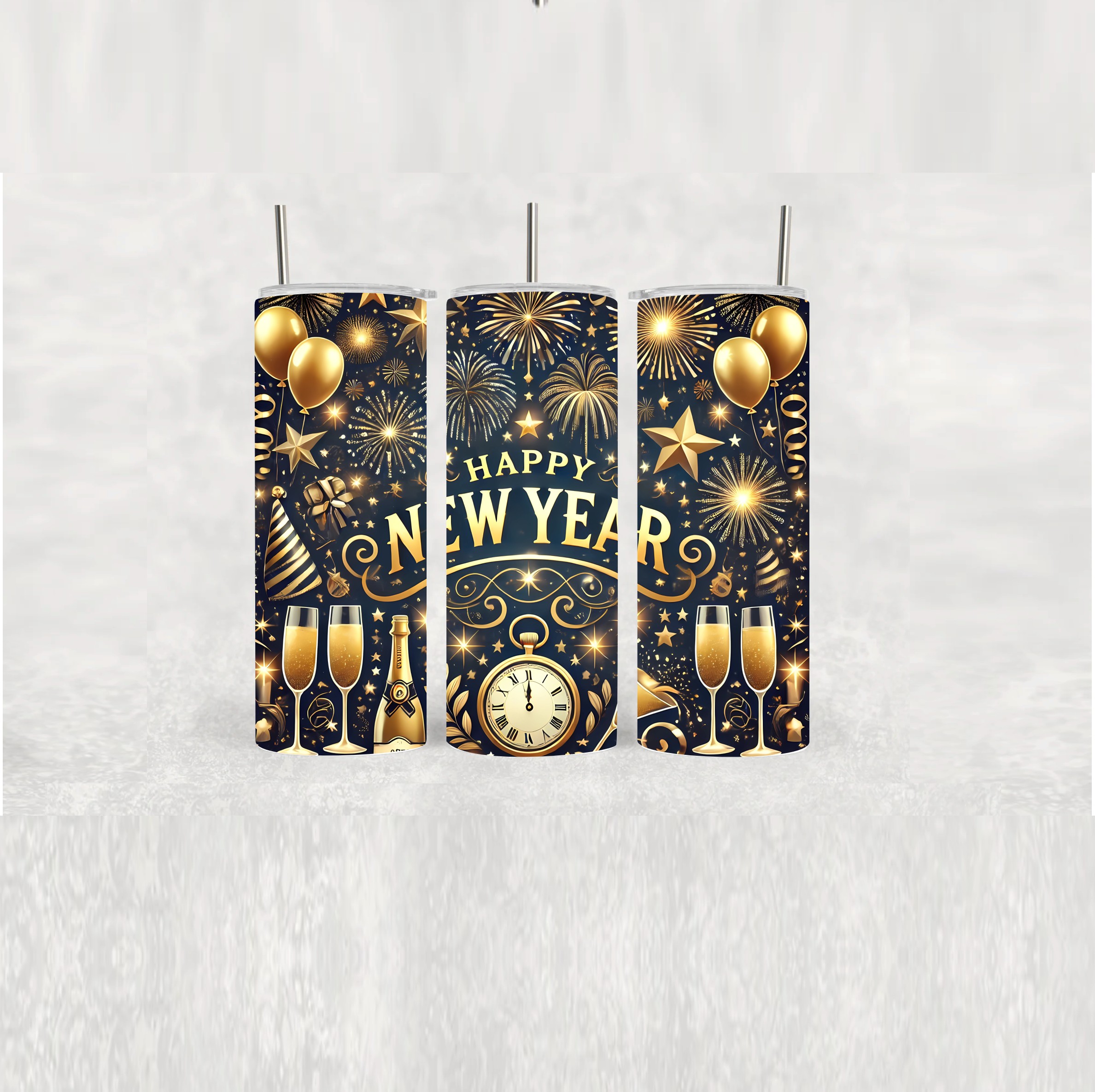 New Year's - Tumbler Wraps