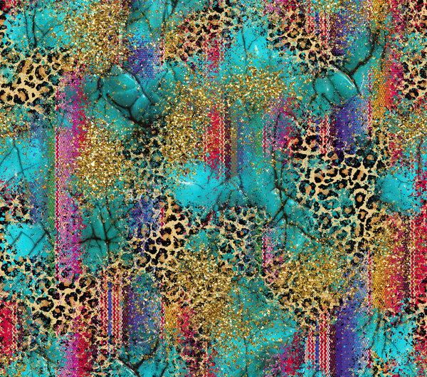 Colorful Serape Leopard - Full Pattern - Vinyl, Sublimation Transfers