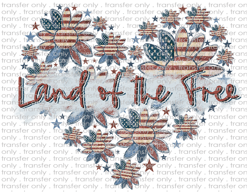 Land of the Free - Waterslide, Sublimation Transfers