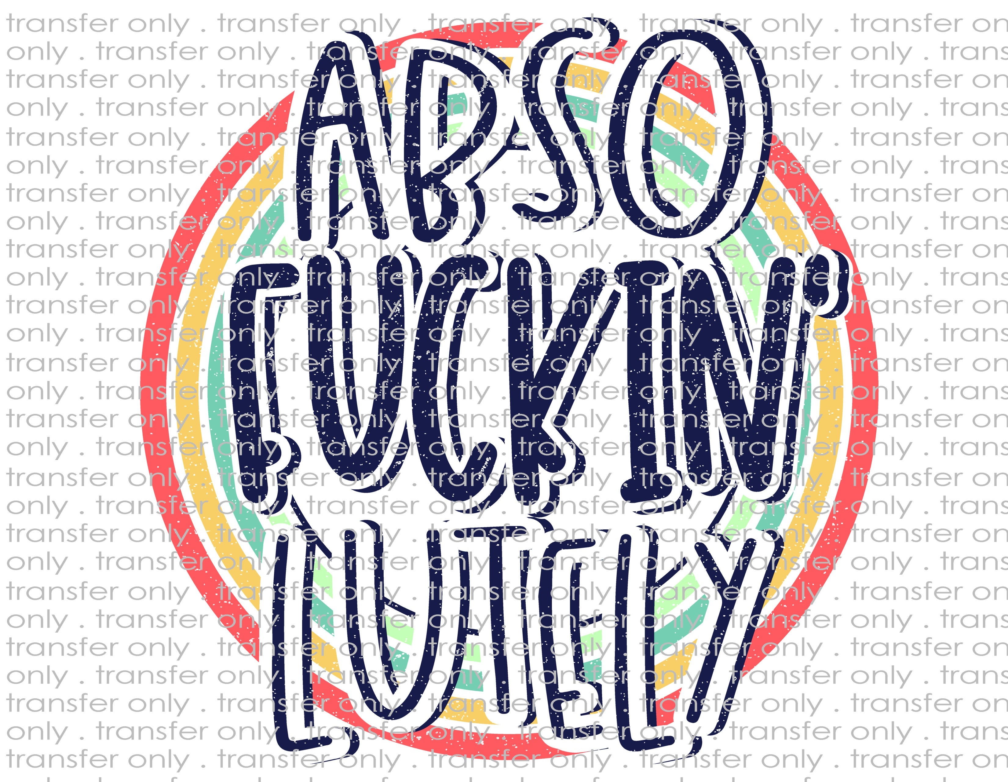 Waterslide, Sublimation Transfers - Mature Adult