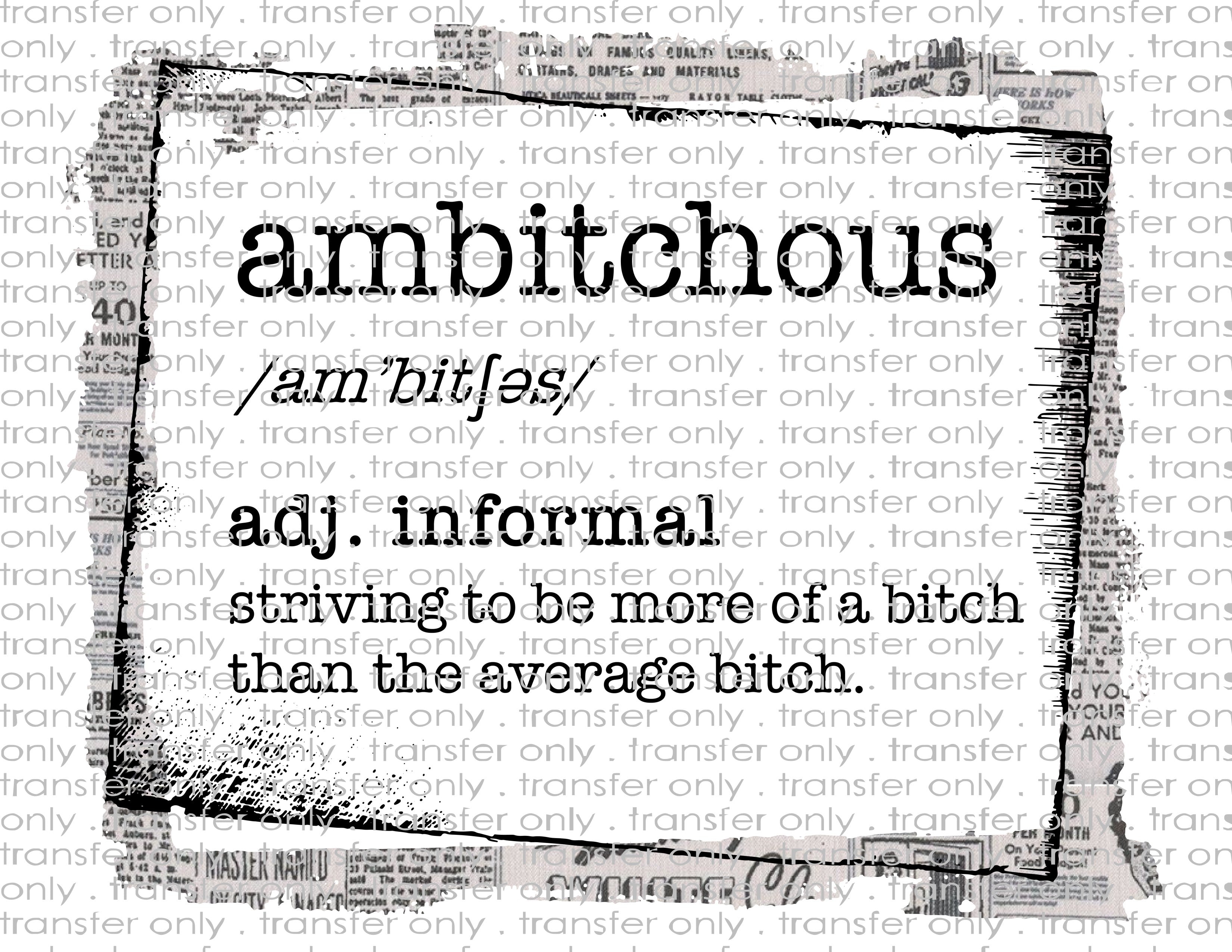 Waterslide, Sublimation Transfers - Mature Adult