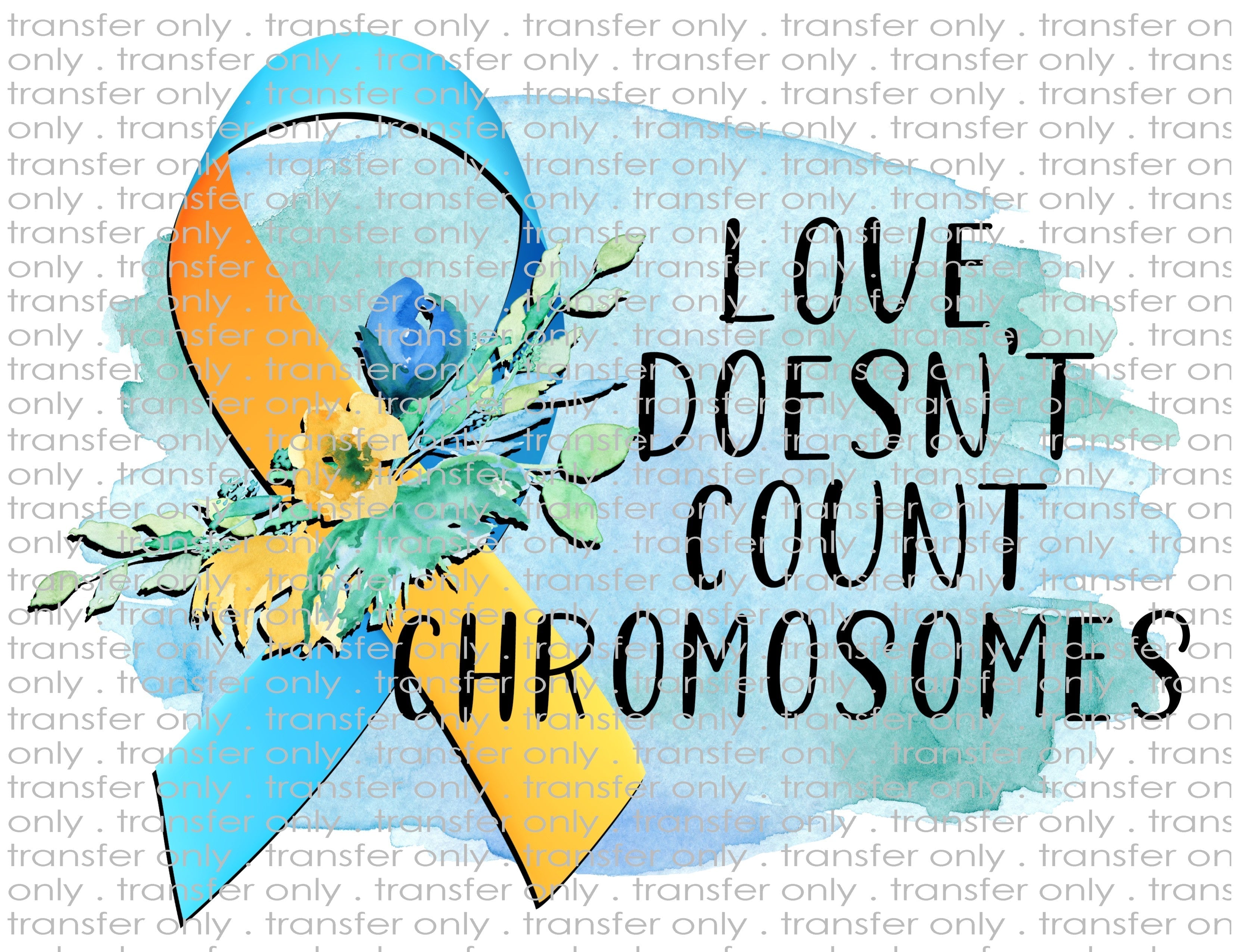 Waterslide, Sublimation Transfers - Down's Syndrome Support & Awareness