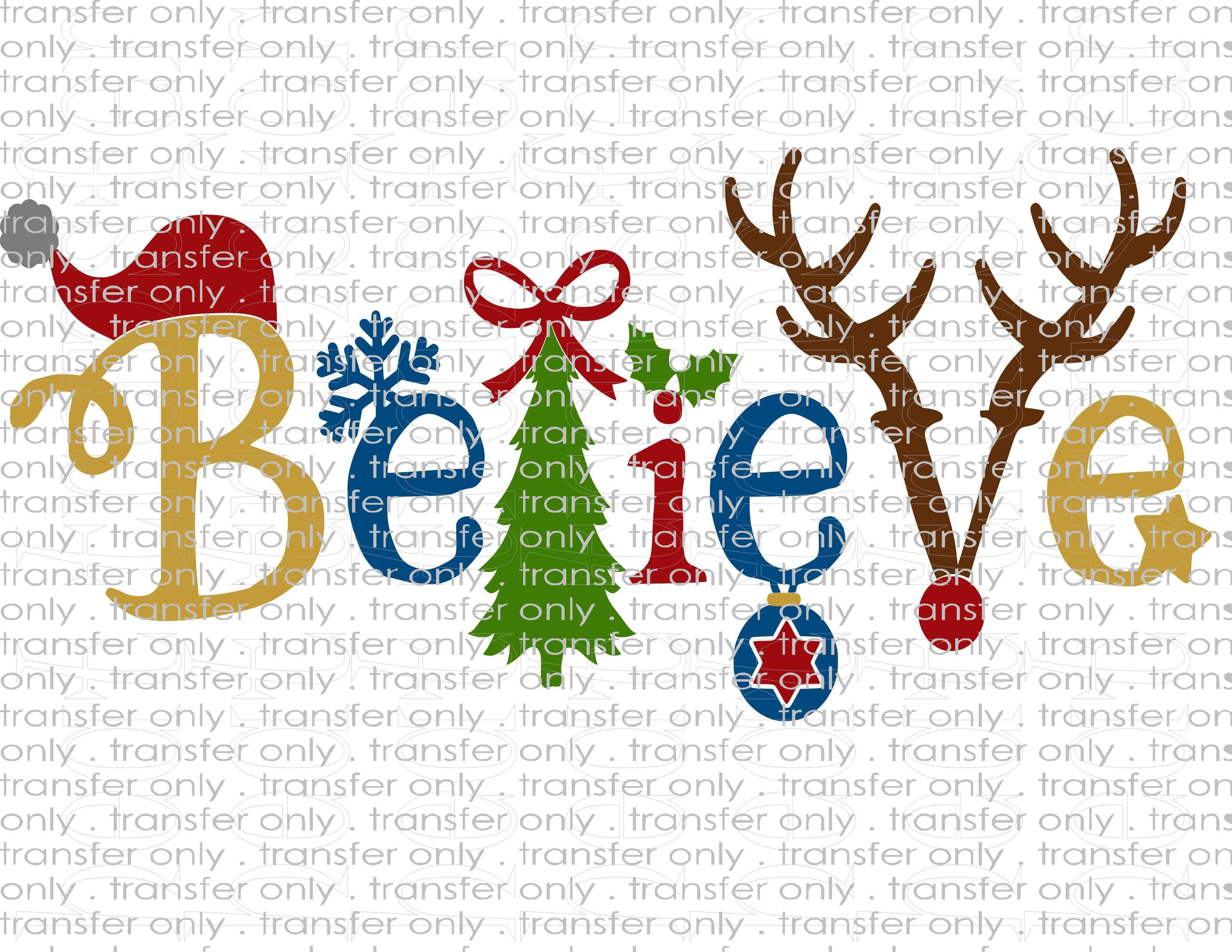 Waterslide, Sublimation Transfers - Christmas