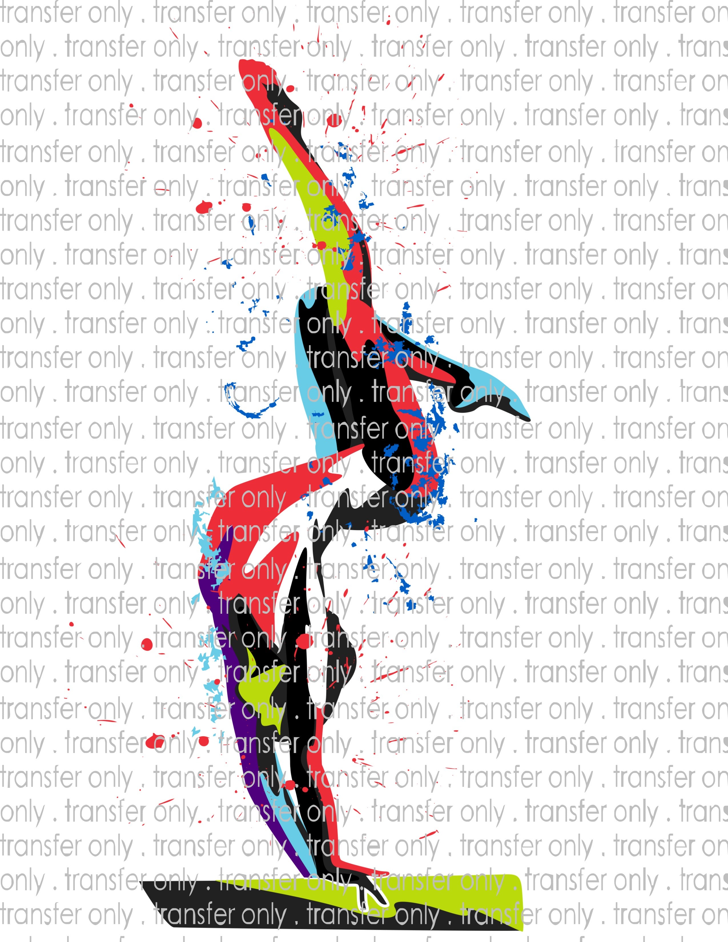 Waterslide, Sublimation Transfers - Gymnastics