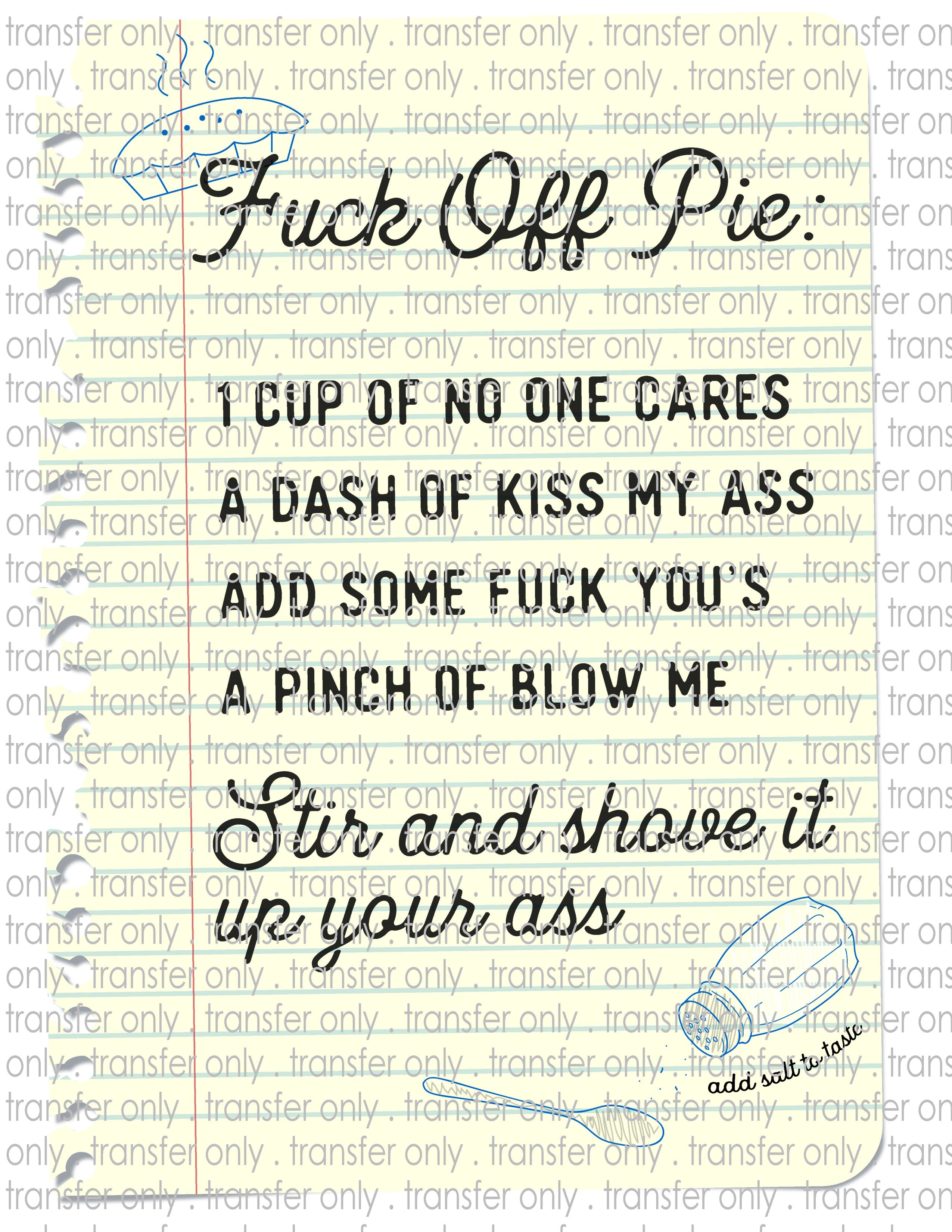 Waterslide, Sublimation Transfers - Mature Adult