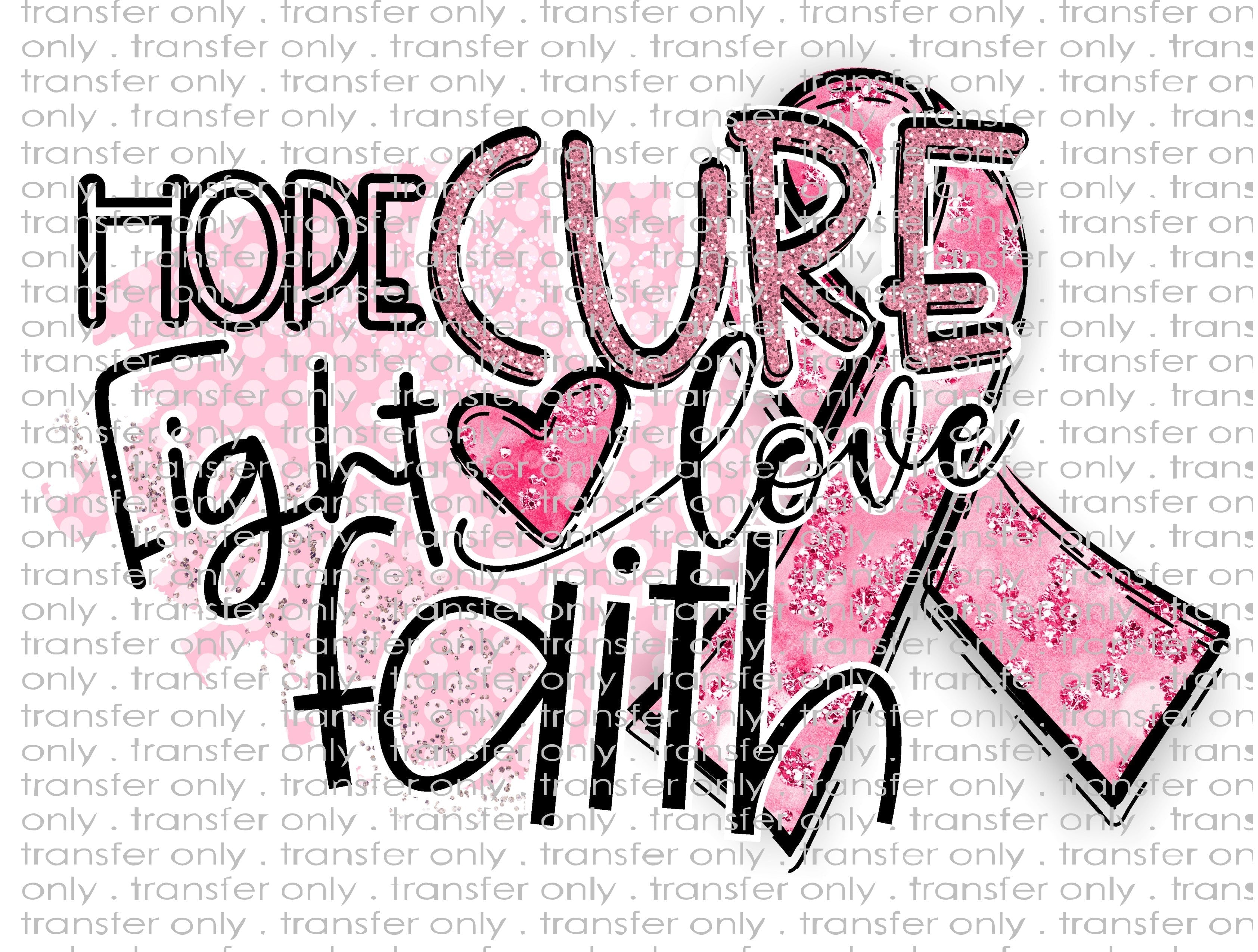 Waterslide, Sublimation Transfers - Pink Ribbon - Breast Cancer Awareness