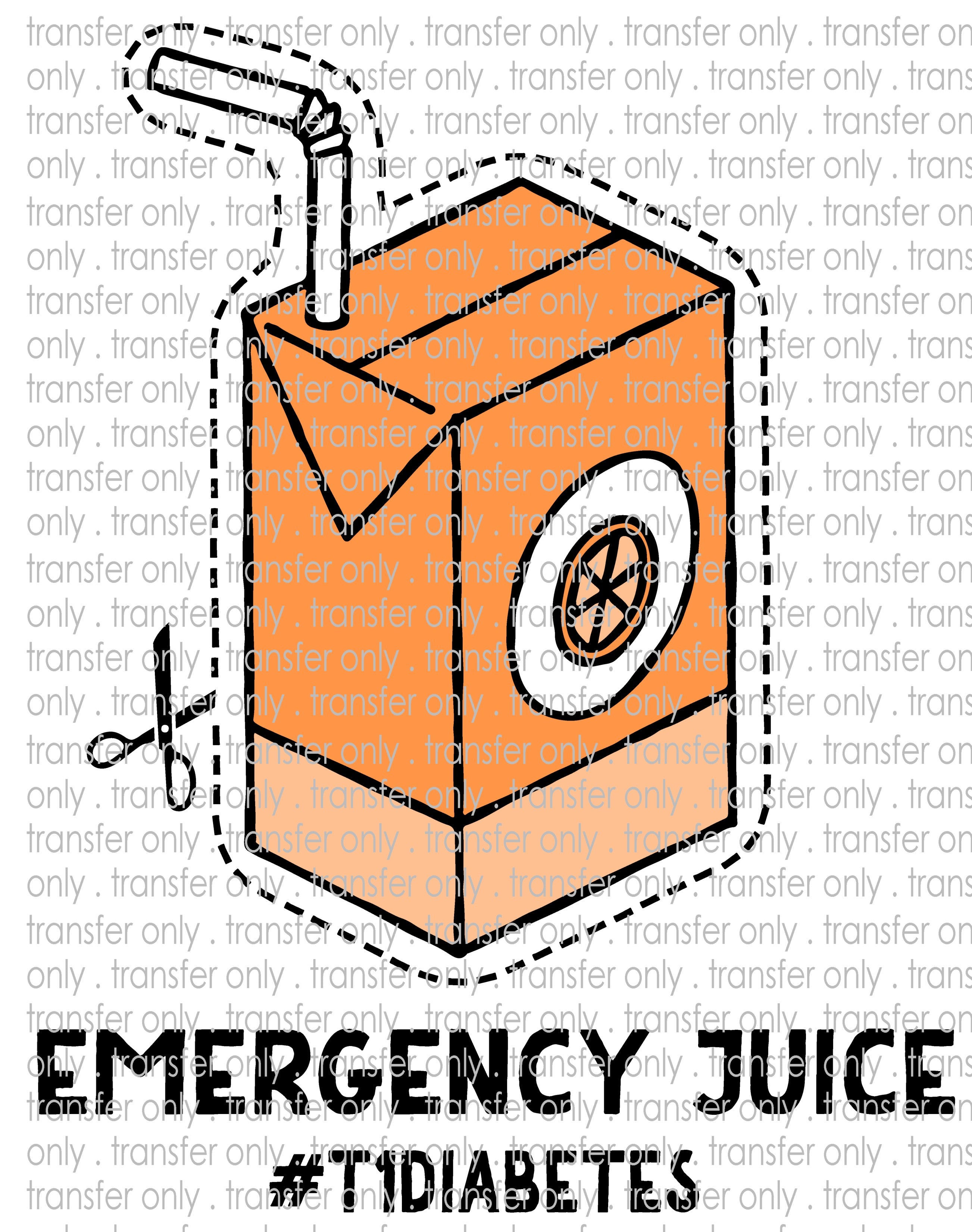 Waterslide, Sublimation Transfers - Diabetes Awareness