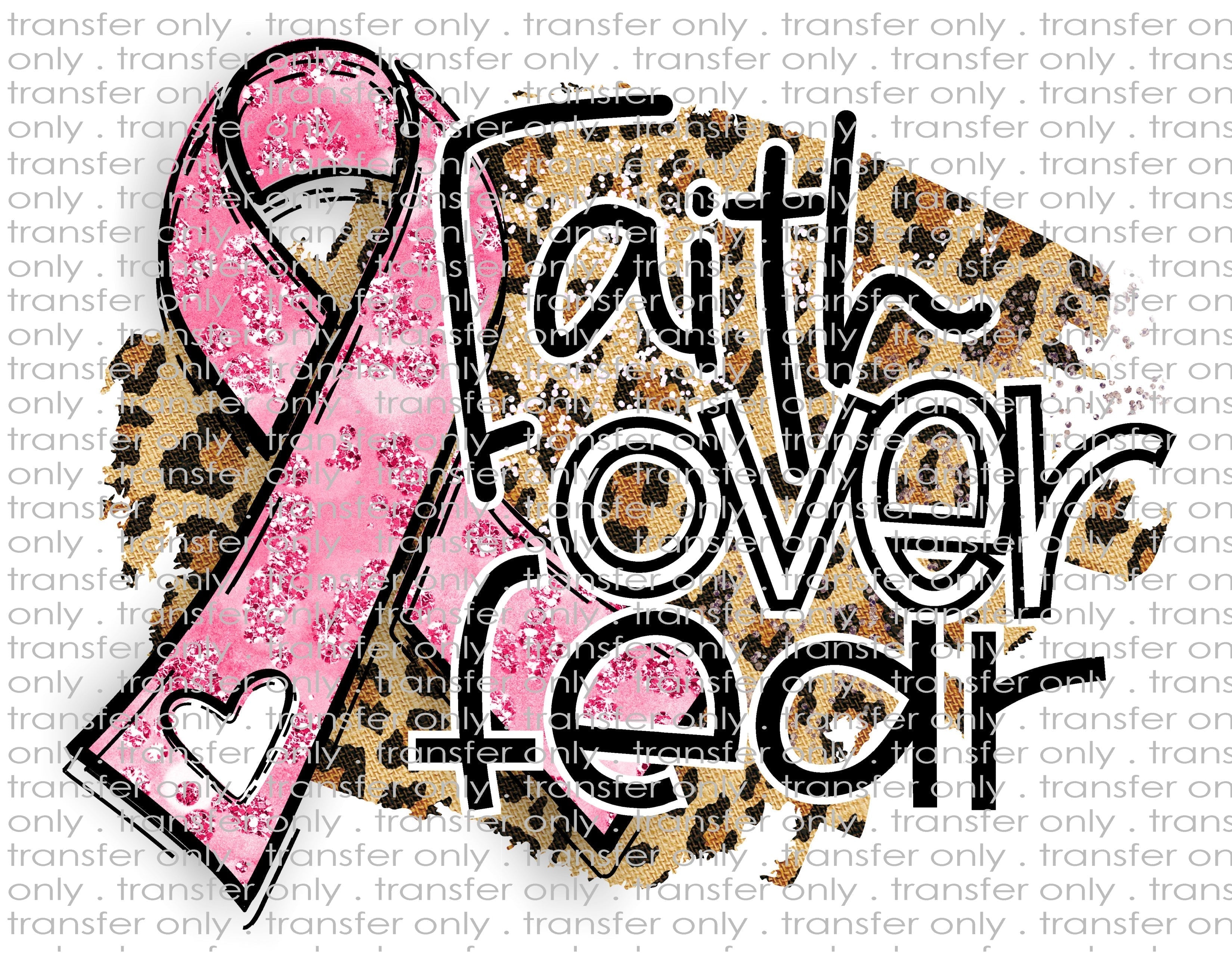 Waterslide, Sublimation Transfers - Pink Ribbon - Breast Cancer Awareness
