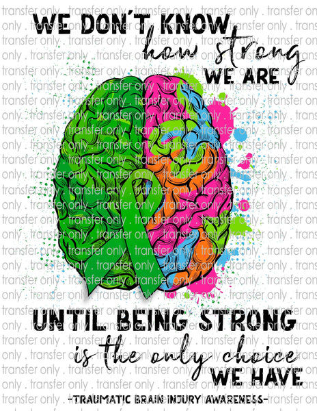 Waterslide, Sublimation Transfers - TBI Traumatic Brain Injury Awareness