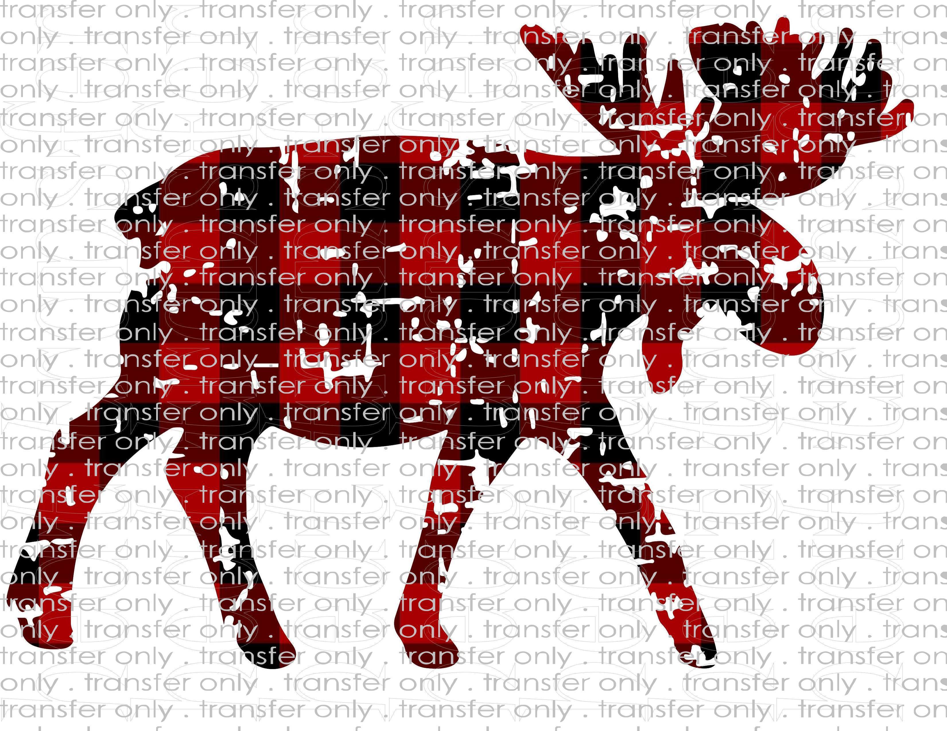 Christmas Moose Waterslide, Sublimation Transfers - Fall & Winter