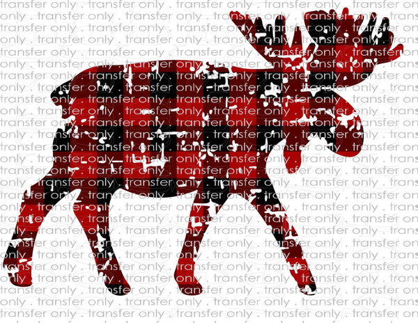 Christmas Moose Waterslide, Sublimation Transfers - Fall & Winter