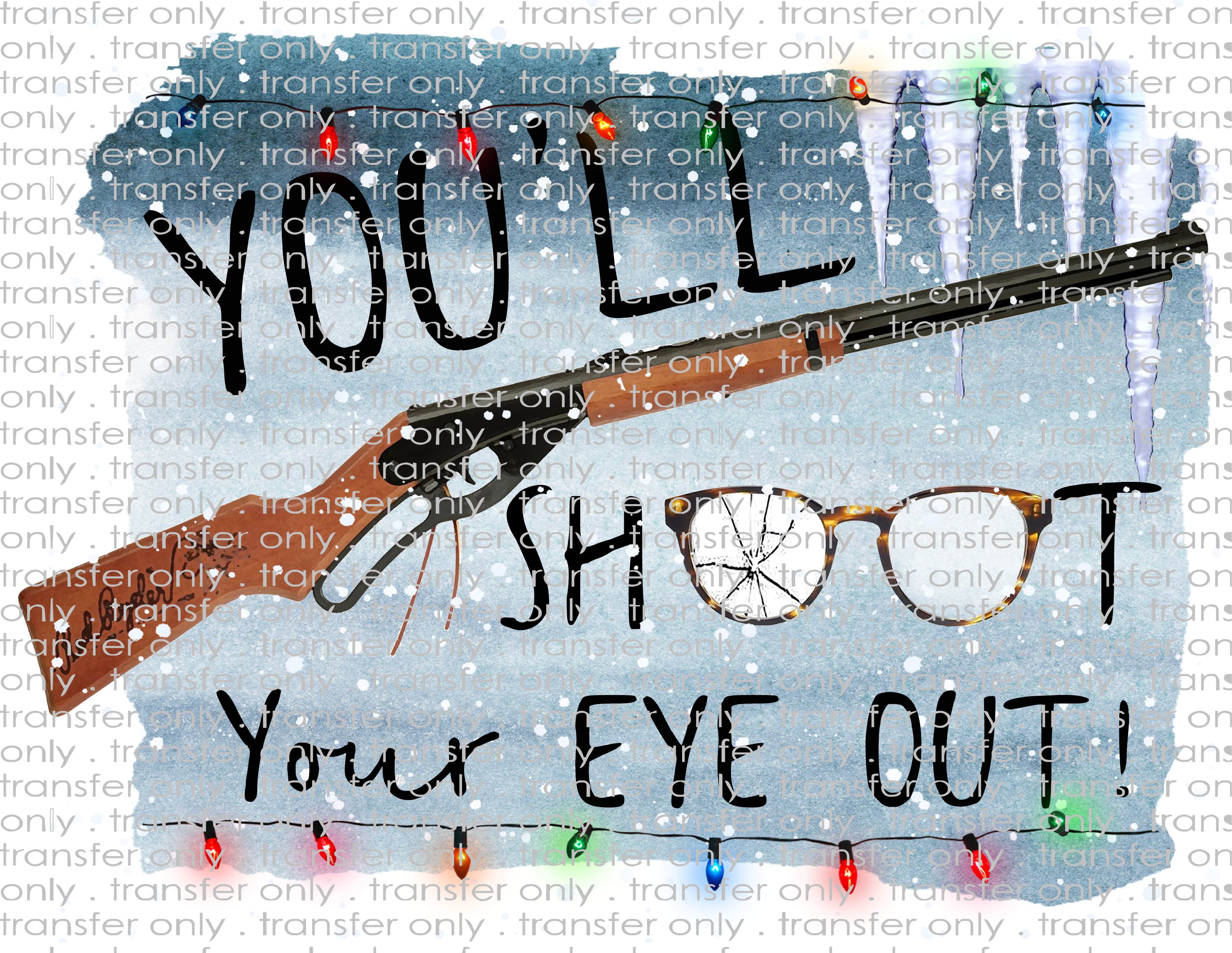 Waterslide, Sublimation Transfers - Christmas