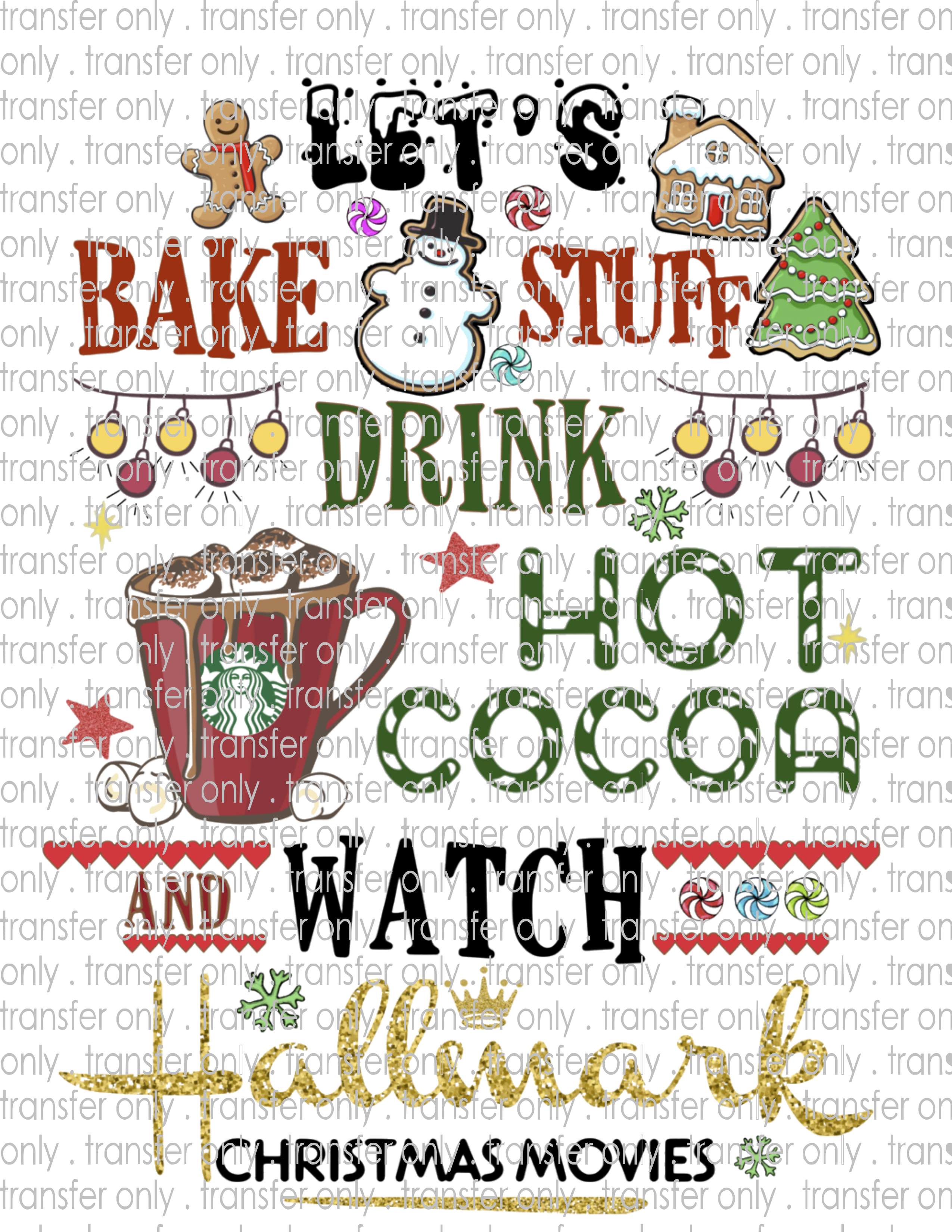 Waterslide, Sublimation Transfers - Christmas