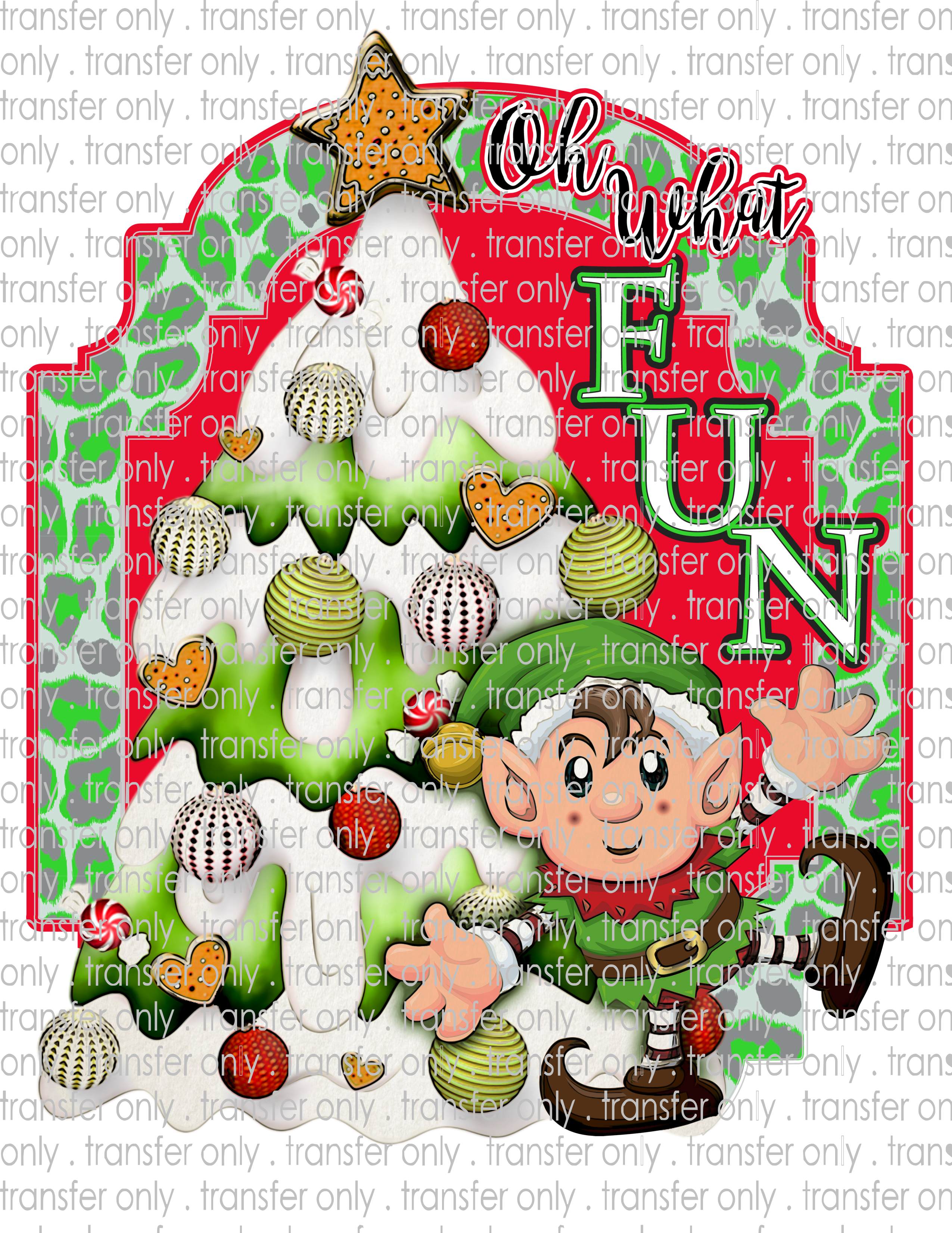 Waterslide, Sublimation Transfers - Christmas