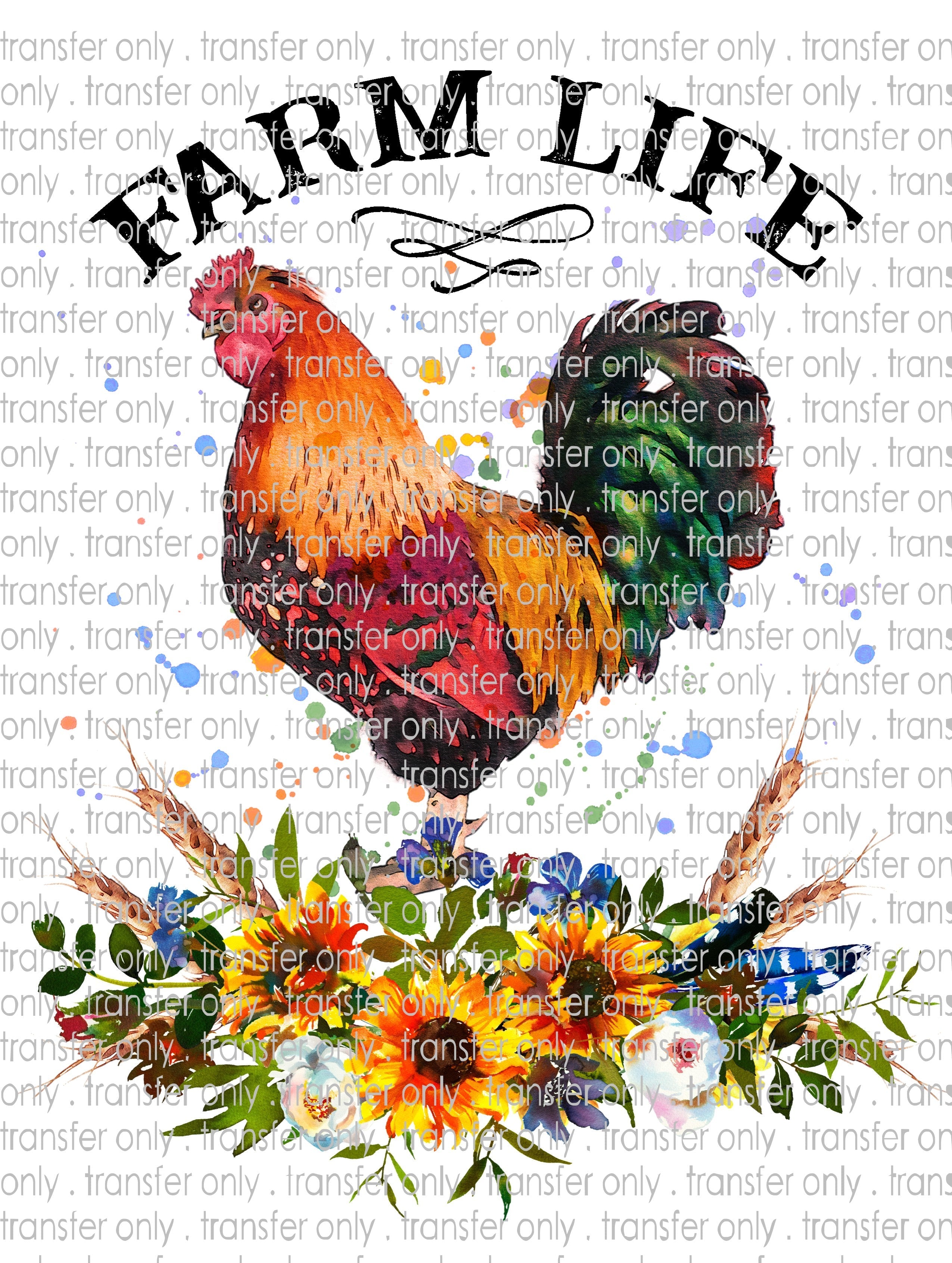 Waterslide, Sublimation Transfers - Country