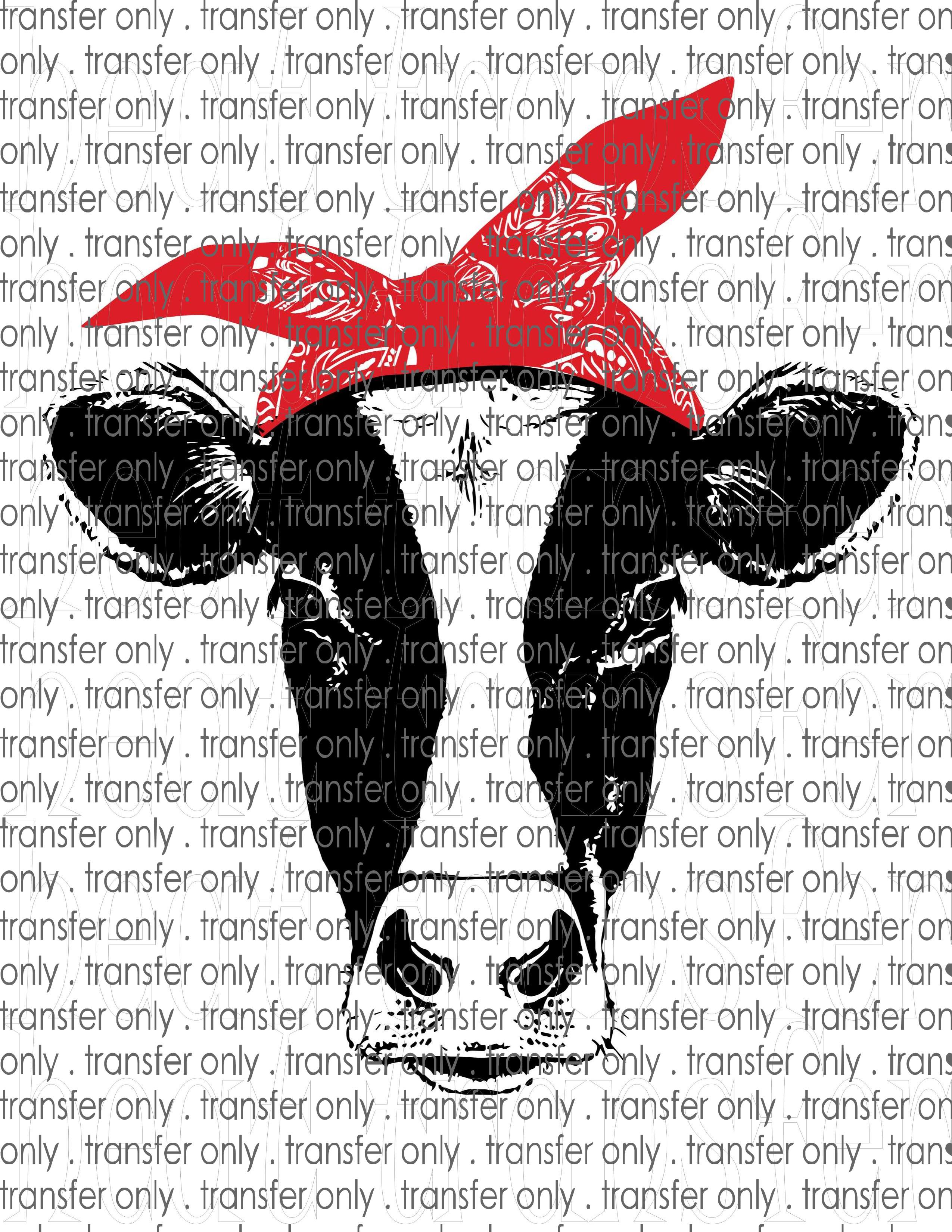 Waterslide, Sublimation Transfers - Country Cow Heifer