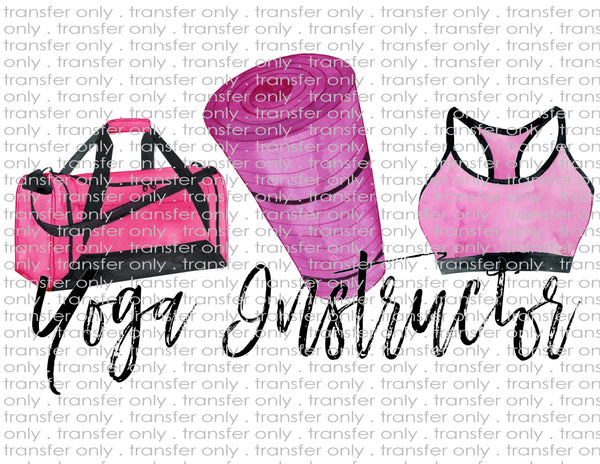 Waterslide, Sublimation Transfers - Yoga Instructor