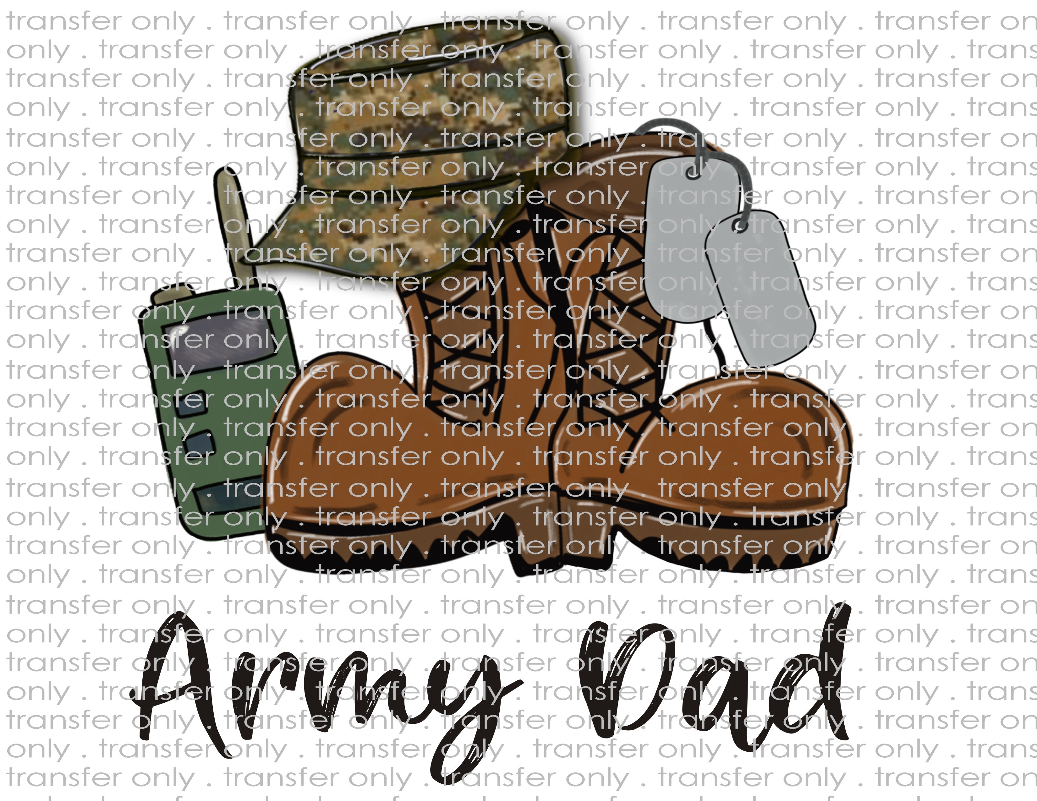 Waterslide, Sublimation Transfers - Military