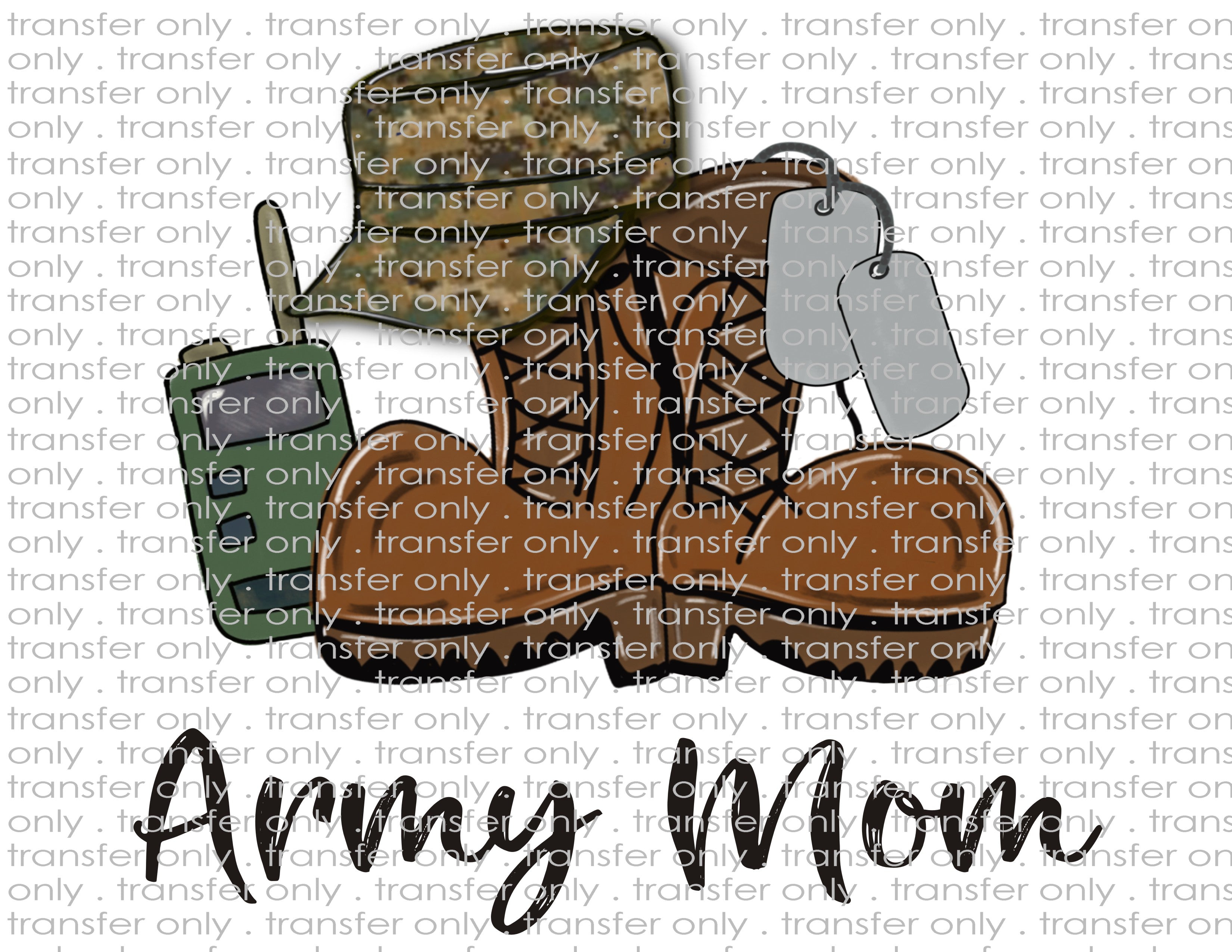 Waterslide, Sublimation Transfers - Military