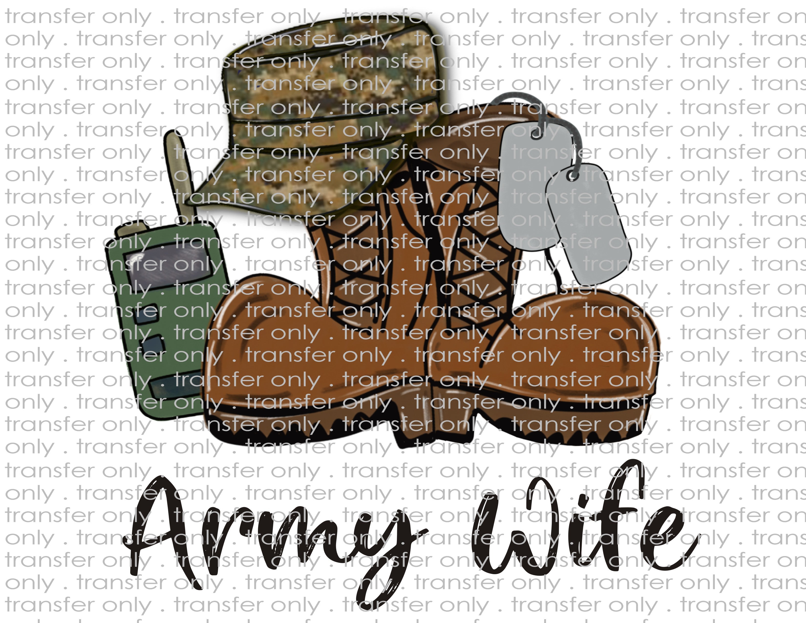 Waterslide, Sublimation Transfers - Military