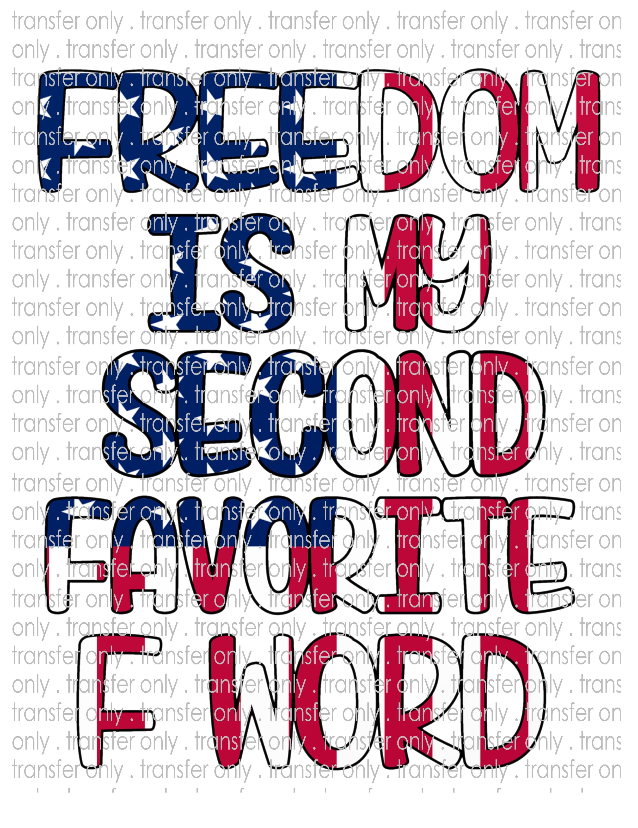 Waterslide, Sublimation Transfers - Patriotic