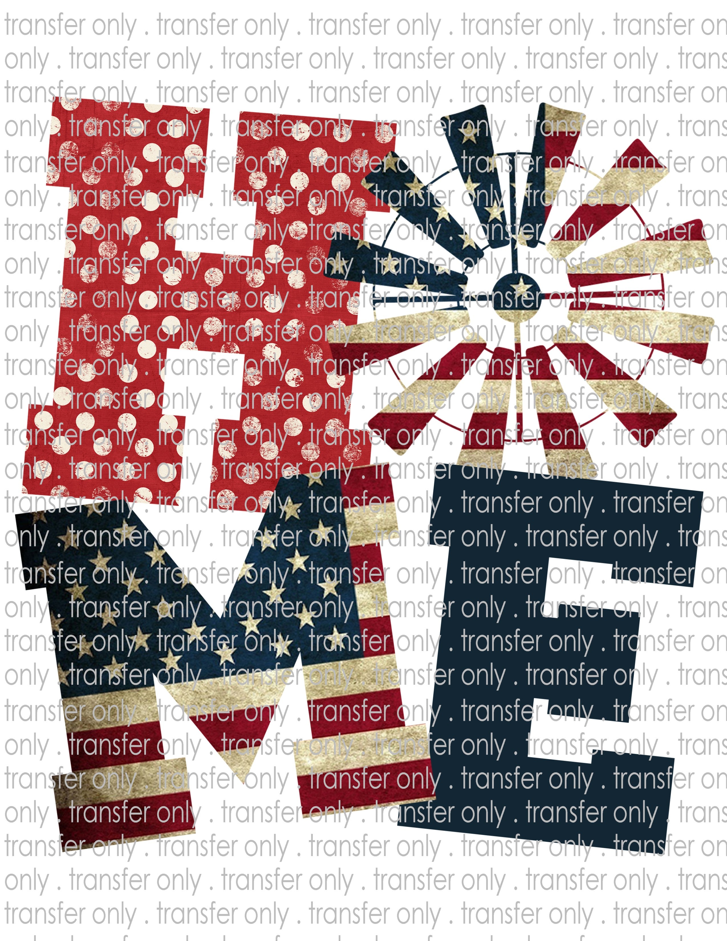 Waterslide, Sublimation Transfers - Patriotic