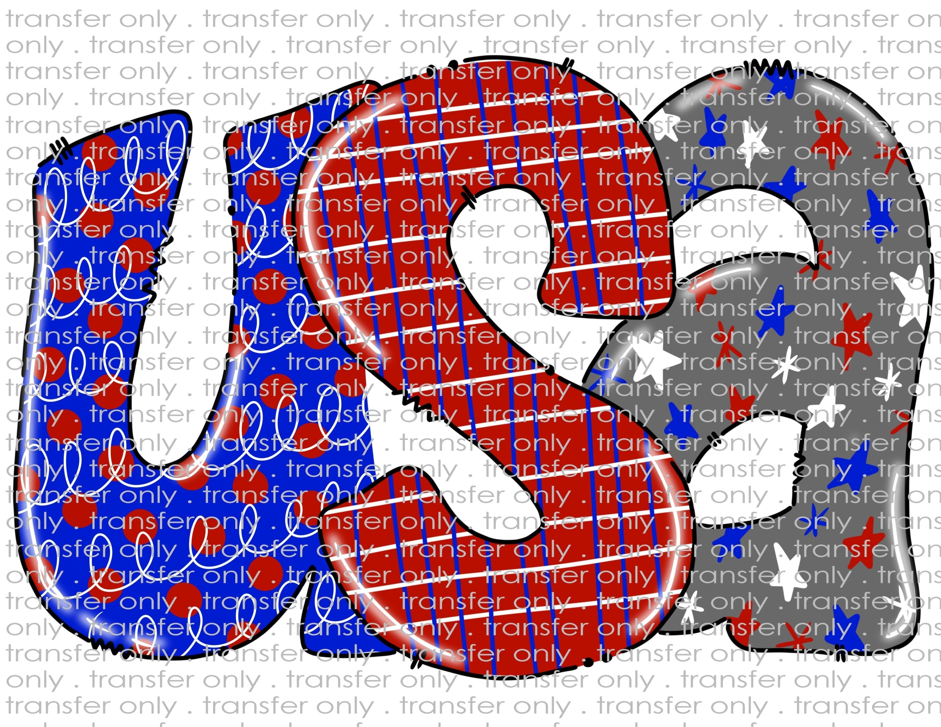 Waterslide, Sublimation Transfers - Patriotic