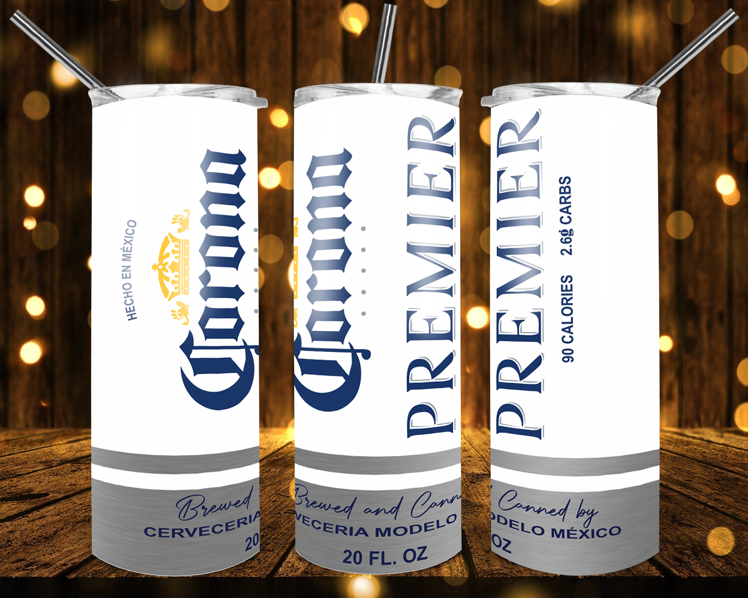 Beer Corona - Tumbler Wrap Sublimation Transfers