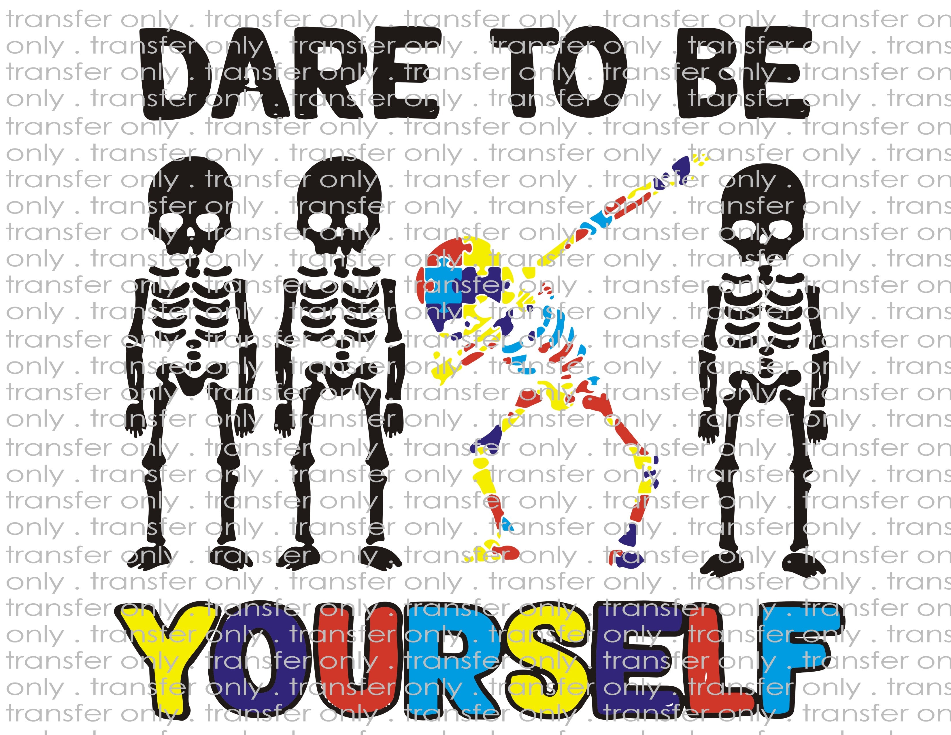 Waterslide, Sublimation Transfers - Autism Awareness - Puzzle Piece