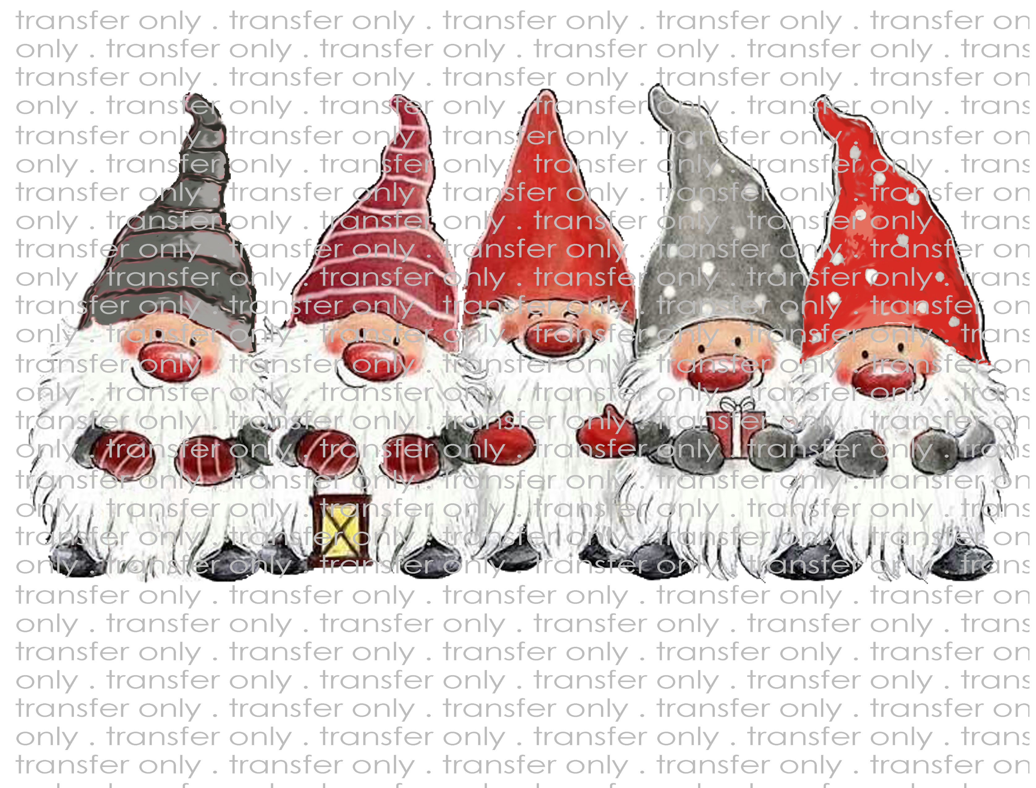 Christmas Gnomes - Waterslide, Sublimation