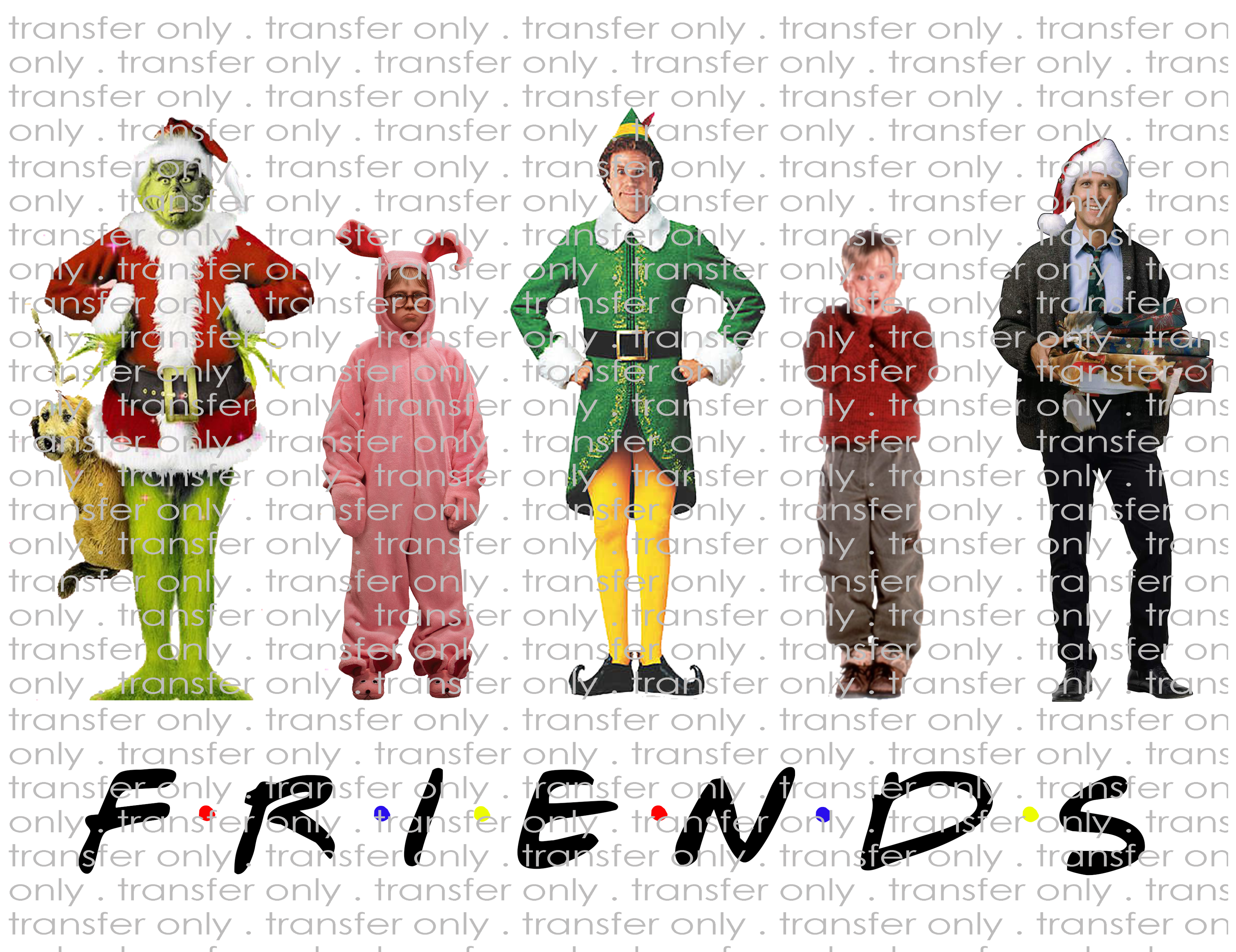 Christmas Friends with Clark - Waterslide, Sublimation