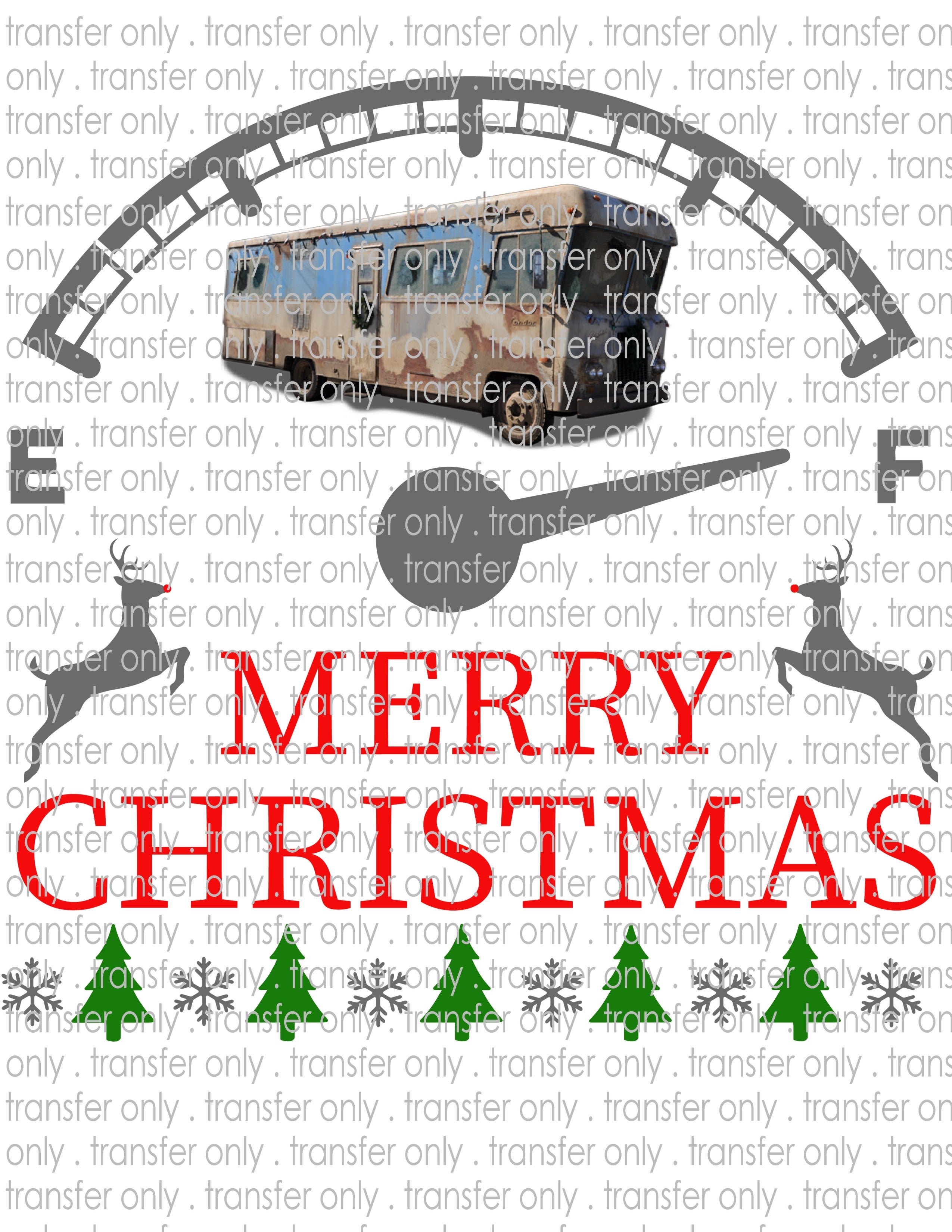 Waterslide, Sublimation Transfers - Christmas