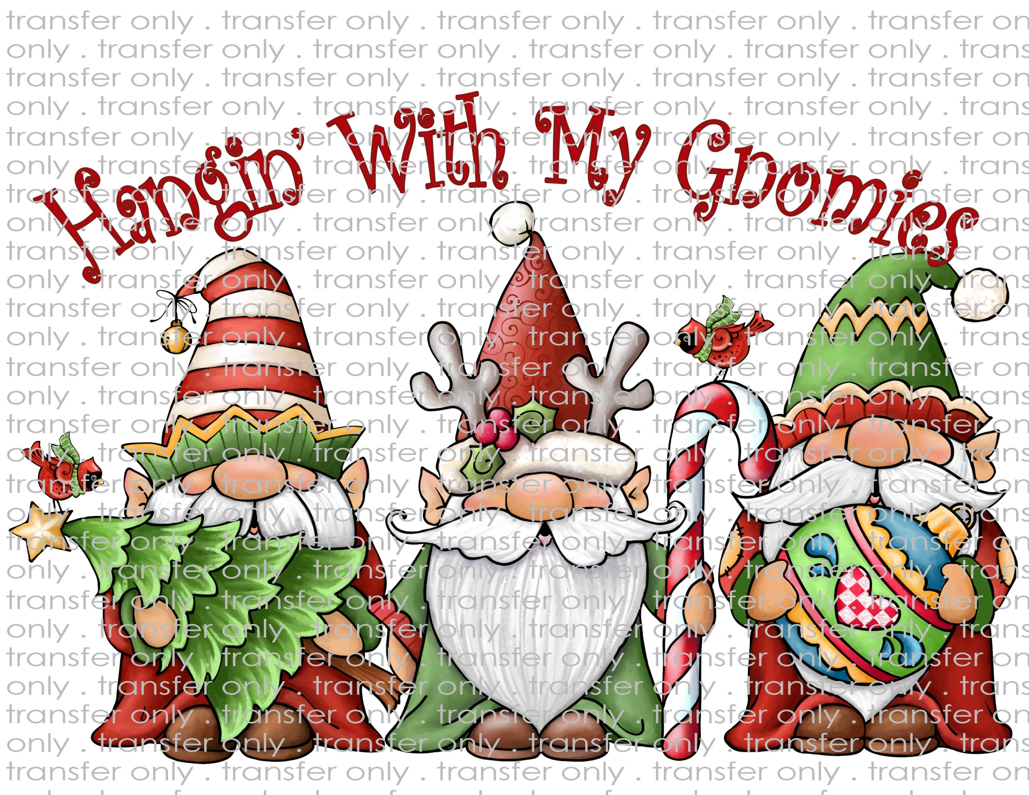 Hanging with Gnomes - Waterslide & Sublimation Transfers