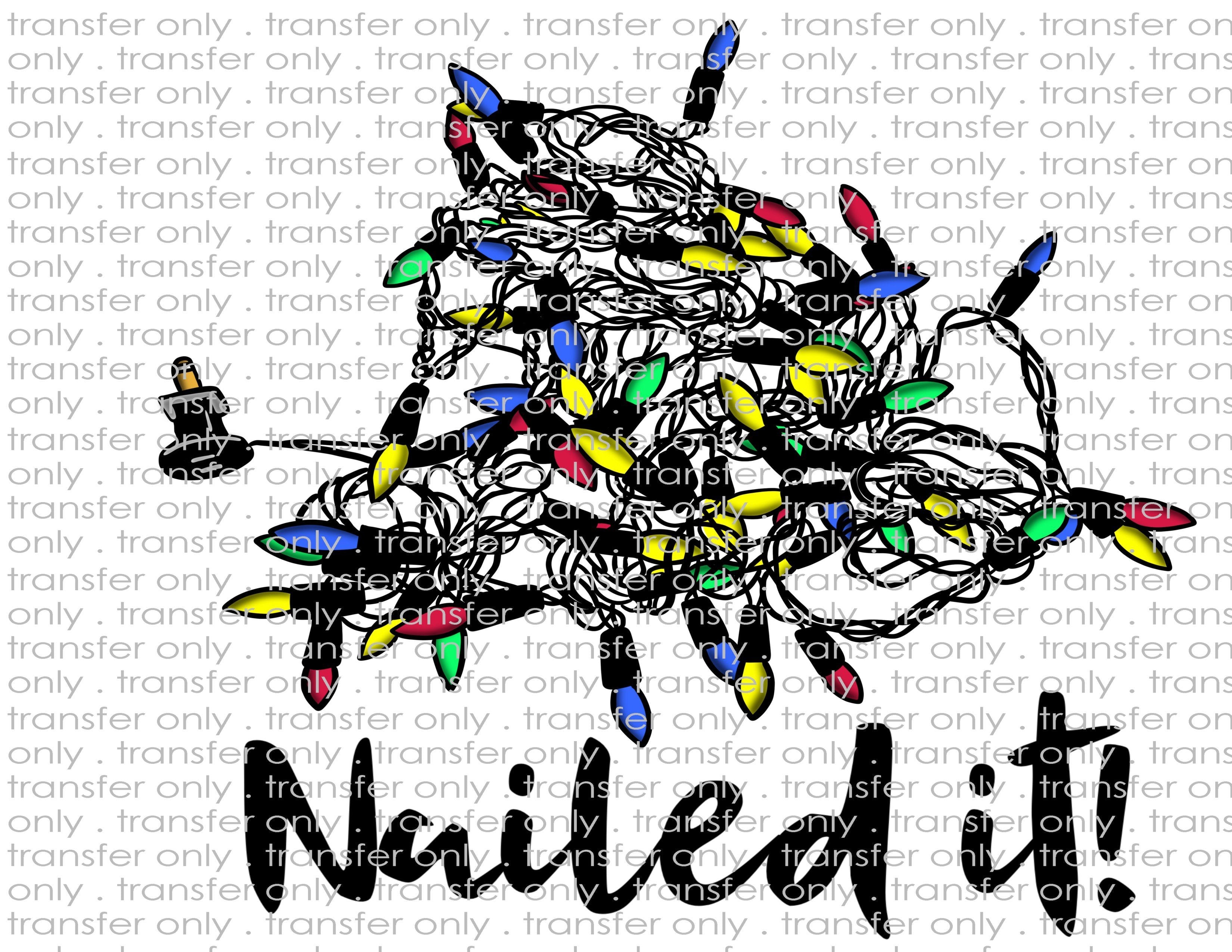 Christmas Lights Tangle - Waterslide, Sublimation