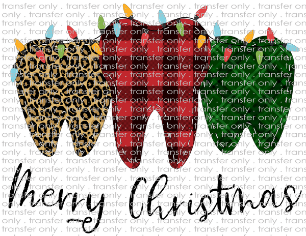 Dental Christmas Tooth - Waterslide, Sublimation Transfers