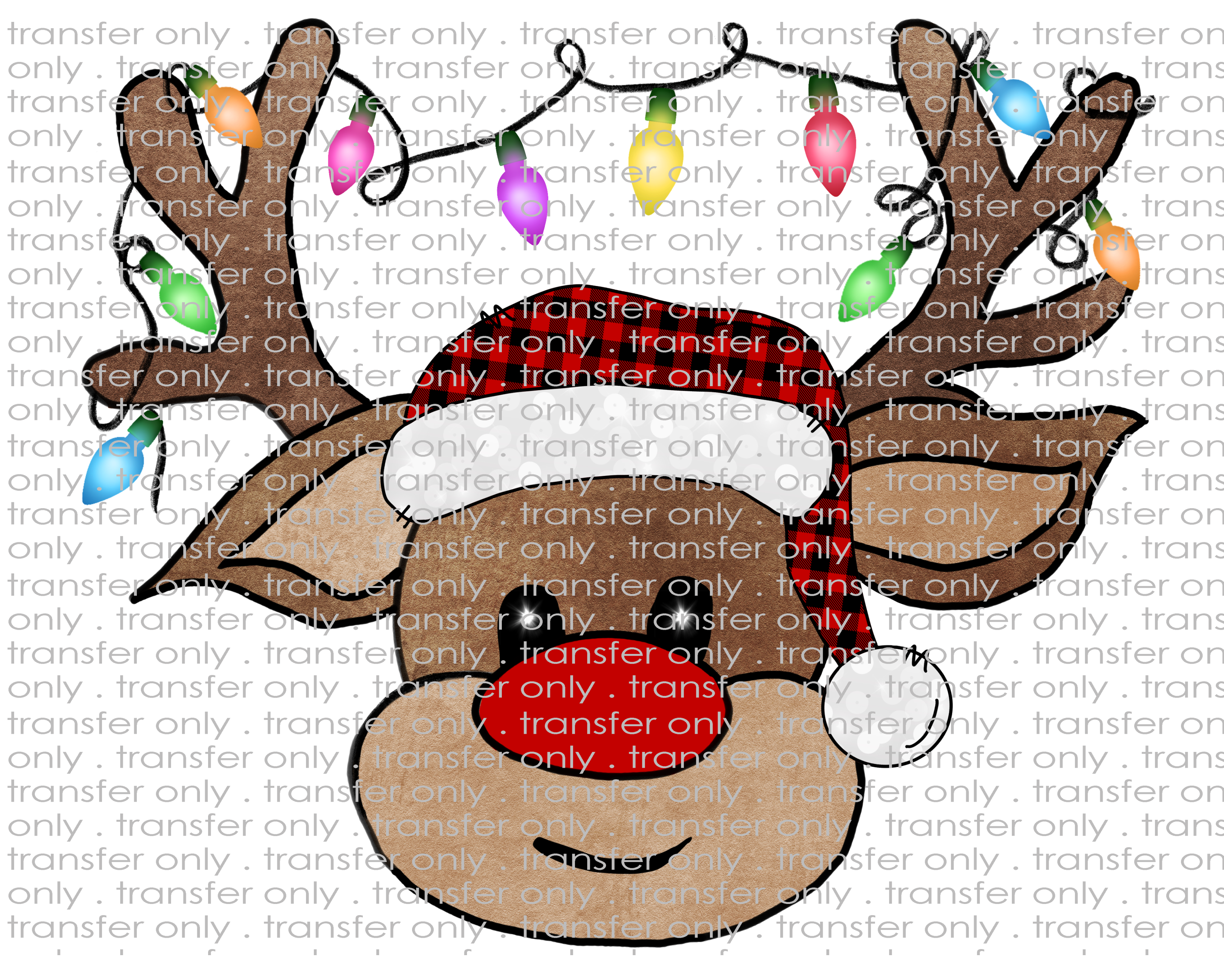 Christmas Reindeer - Waterslide, Sublimation Transfers