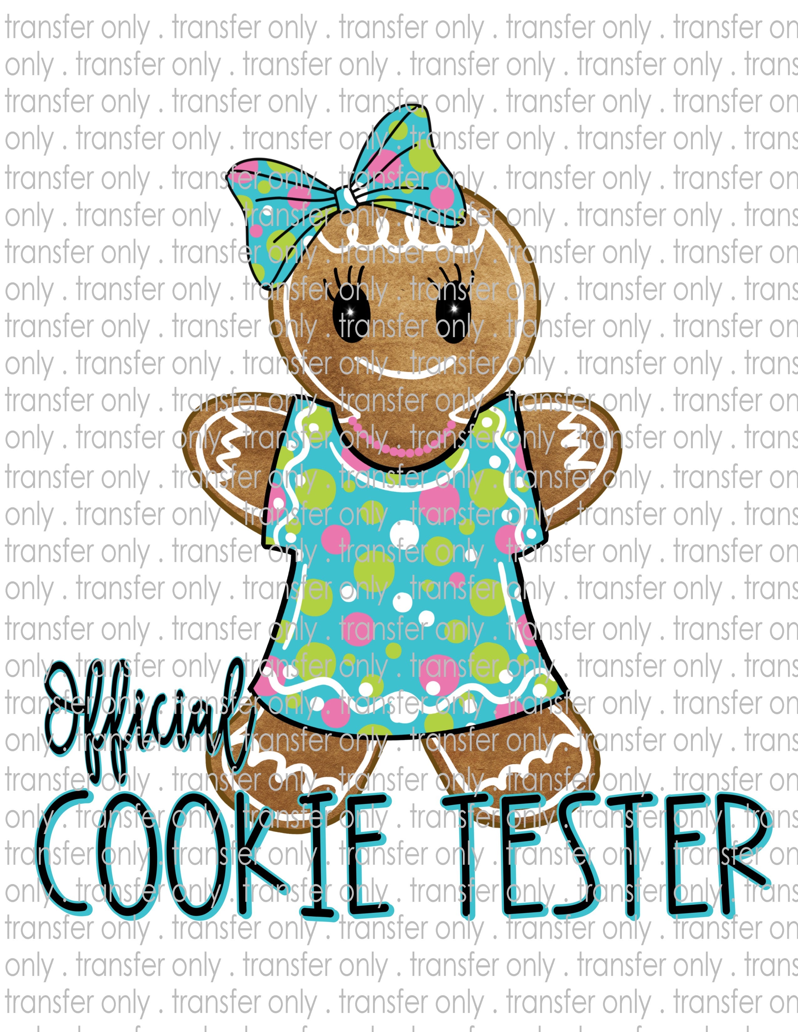 Kids Cookie Tester - Waterslide, Sublimation Transfers