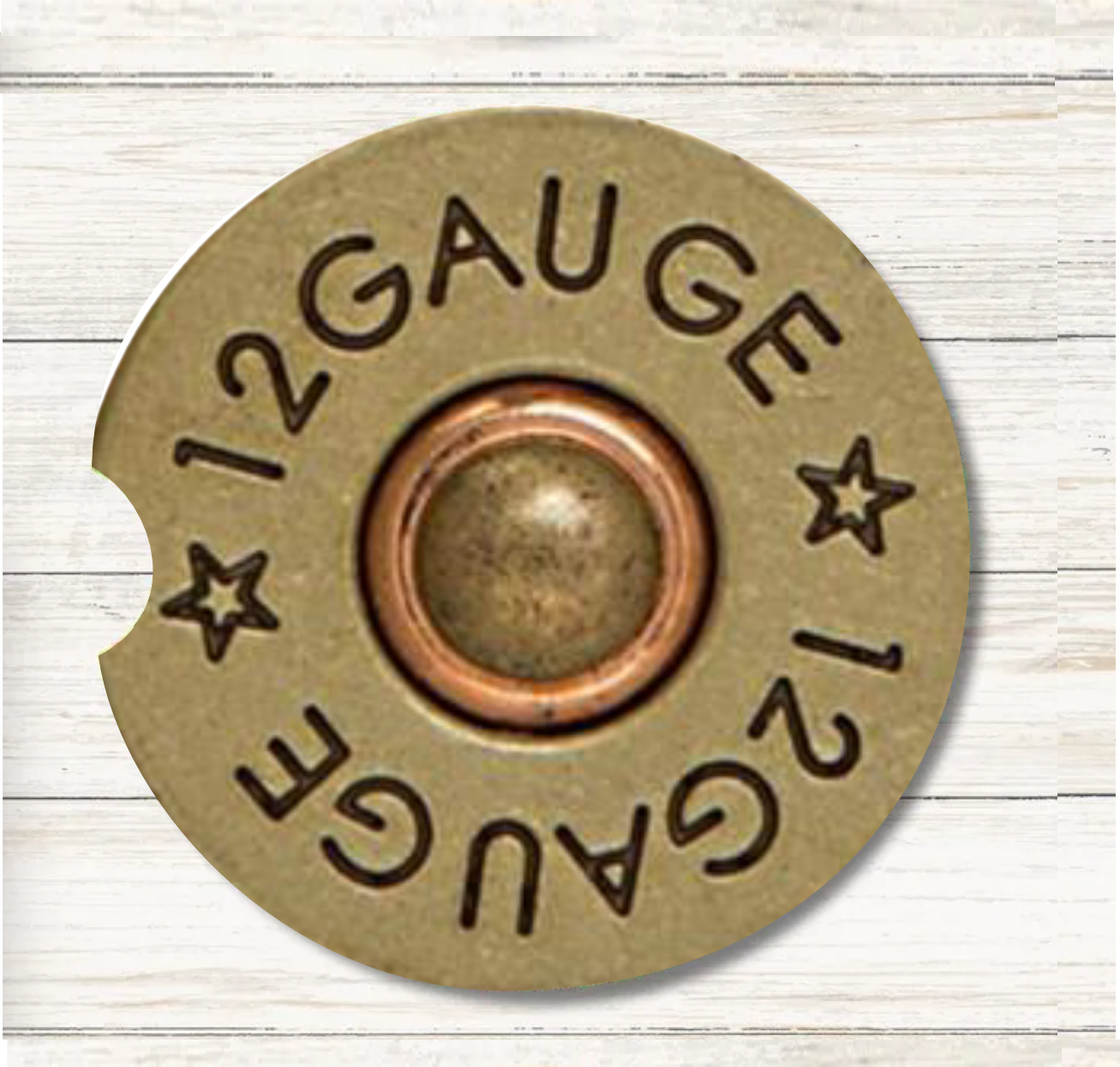 Shot Gun Shell - Car Coaster & Keychain Transfer