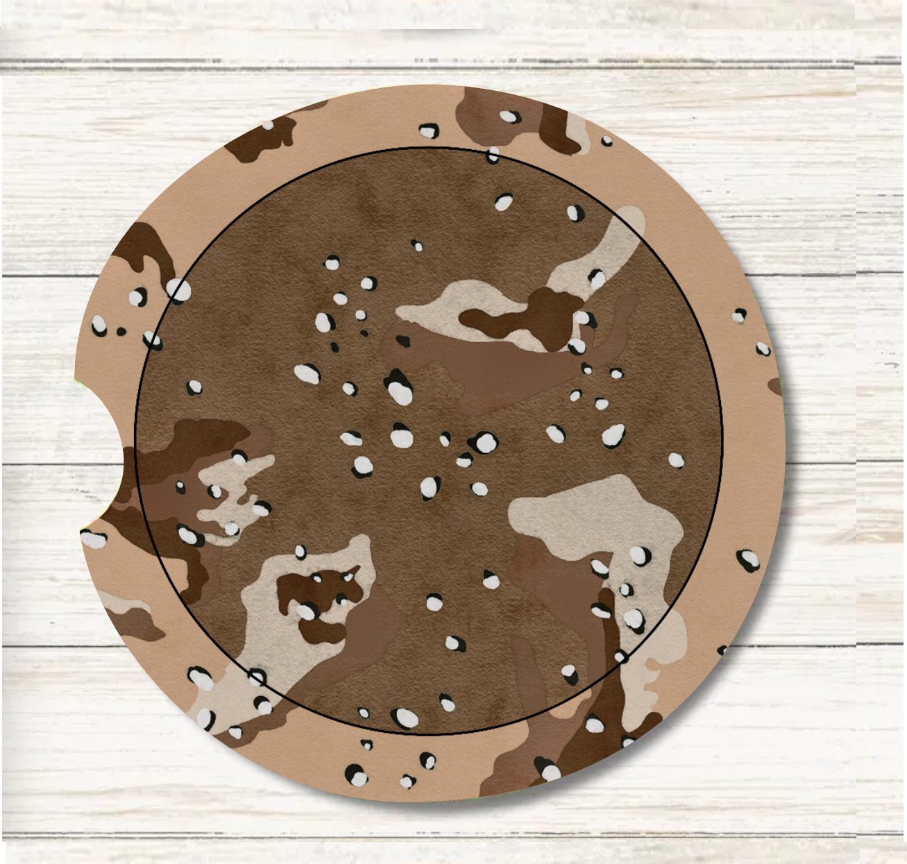 Military Camo - Car Coaster & Keychain Transfer