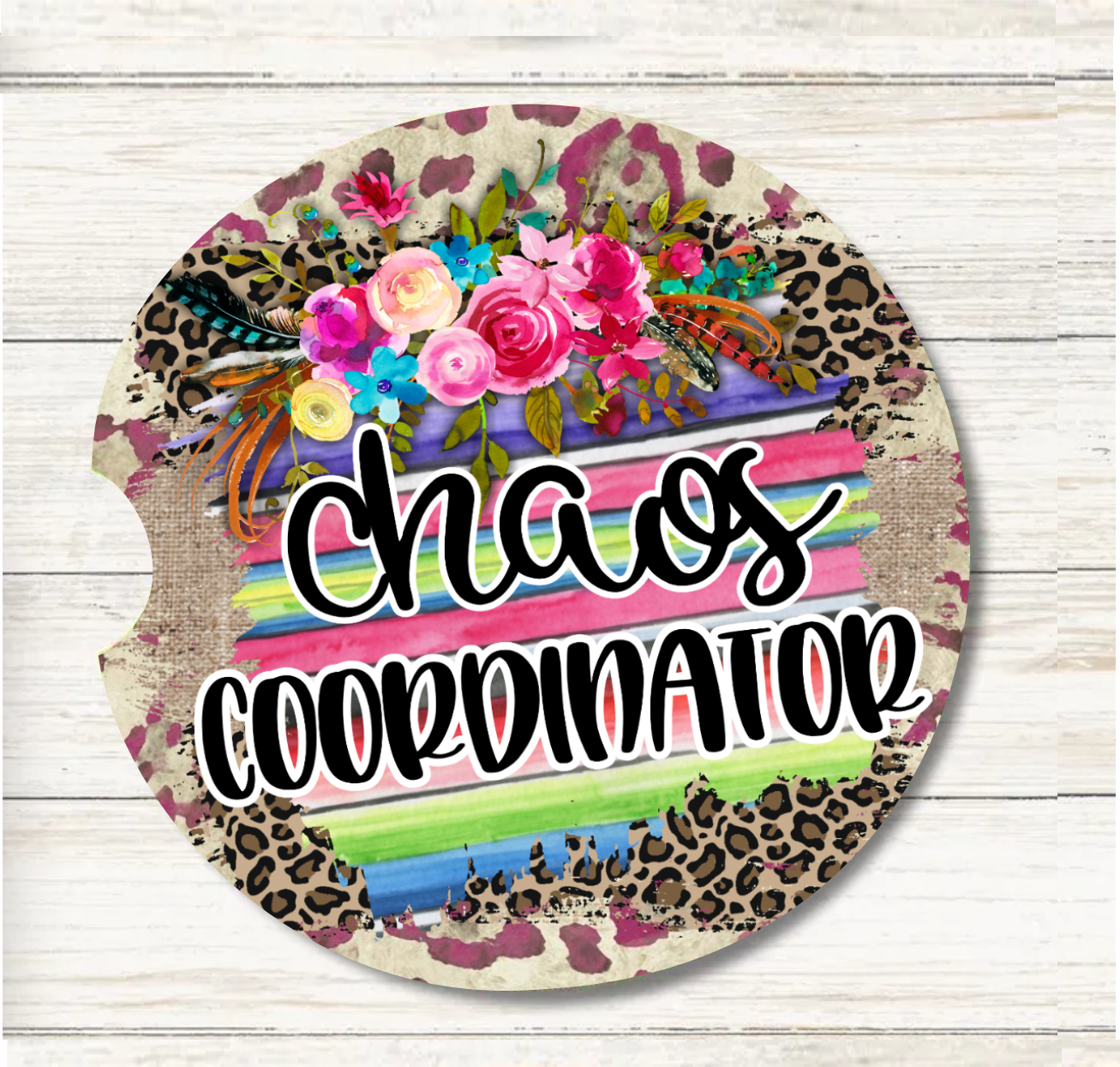 Chaos Coordinator - Car Coaster & Keychain Transfer