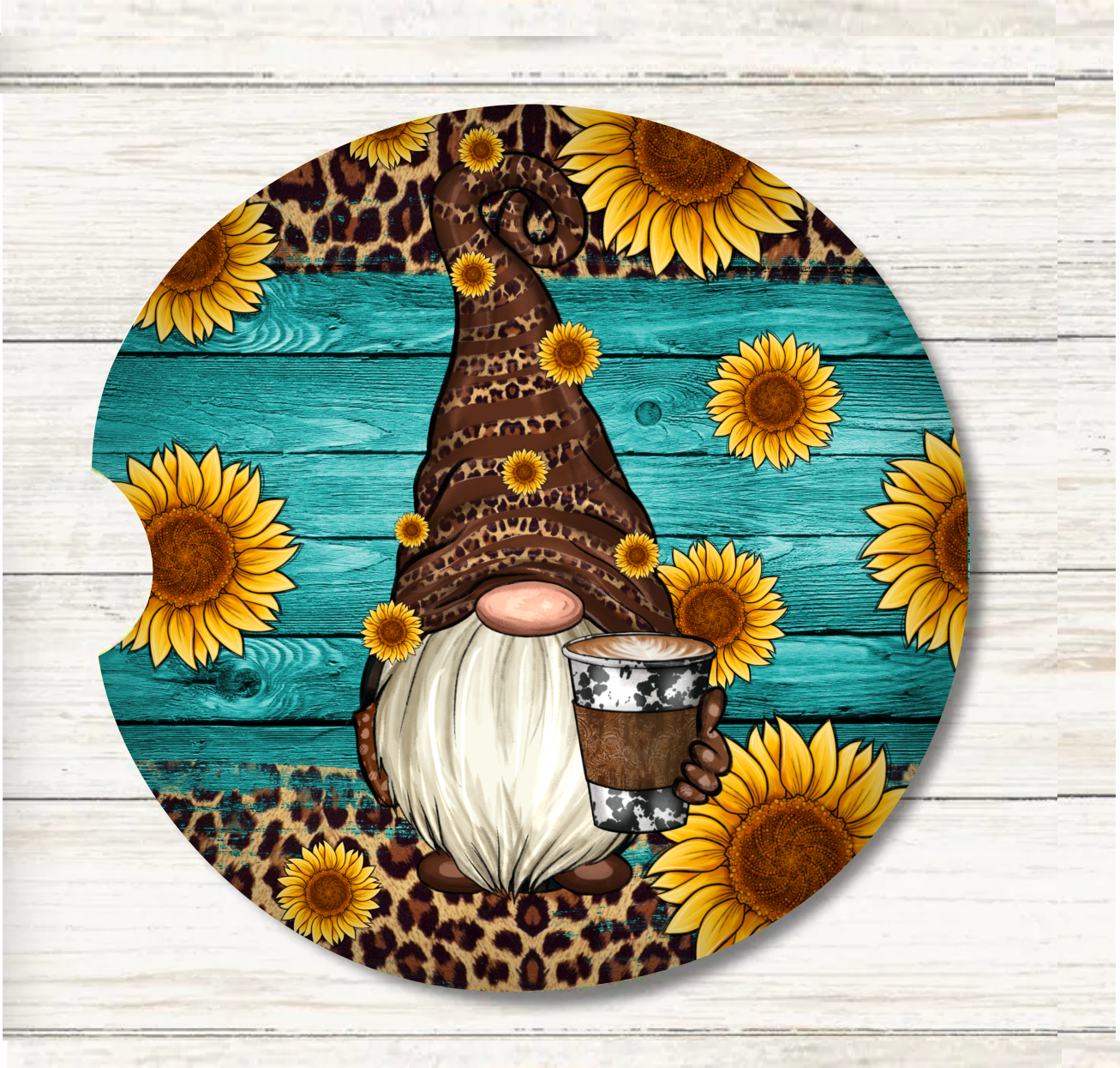 Gnome - Car Coaster & Keychain Transfer