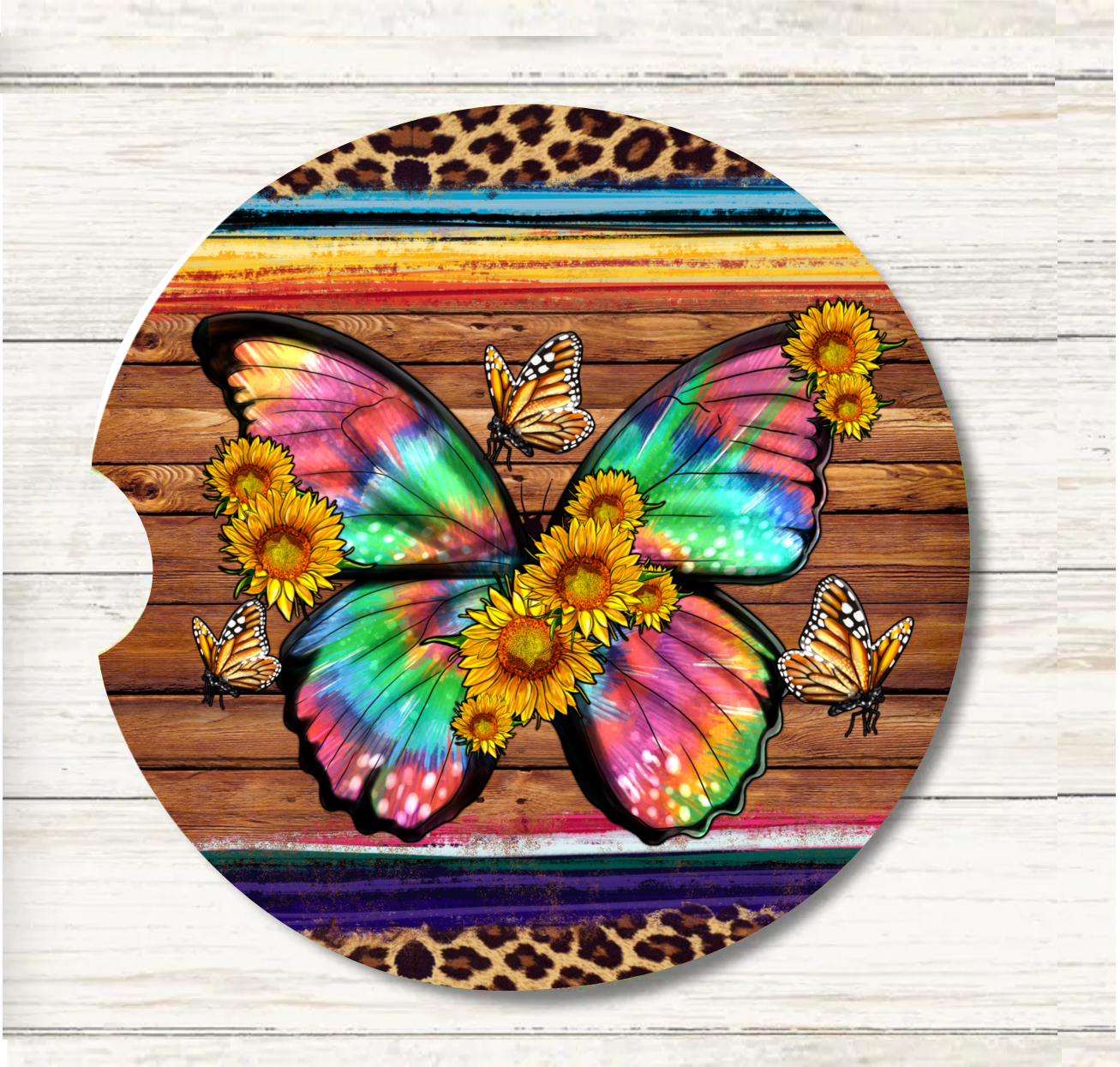 Butterfly - Car Coaster & Keychain Transfer