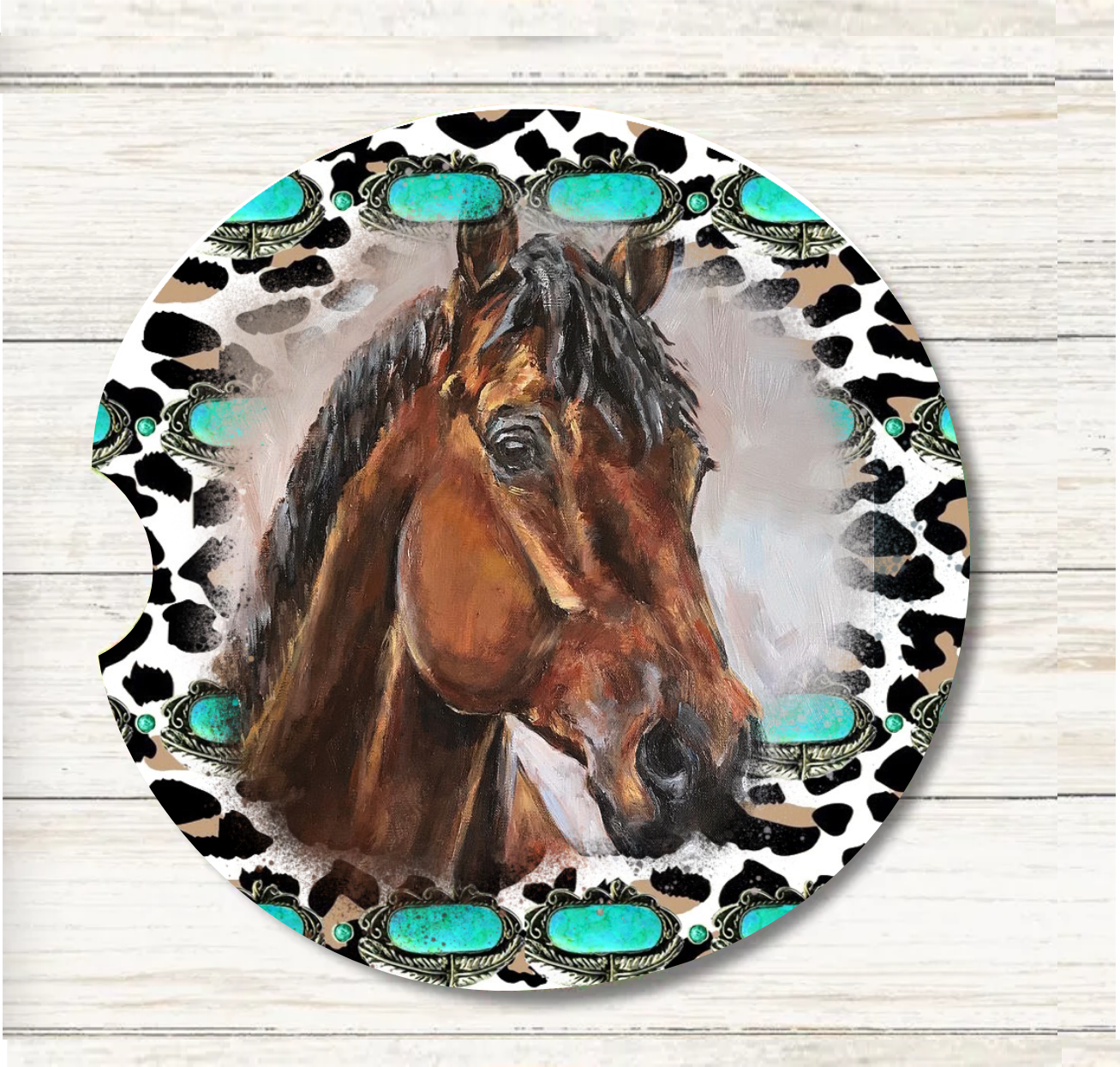 Country Horse - Car Coaster & Keychain Transfer