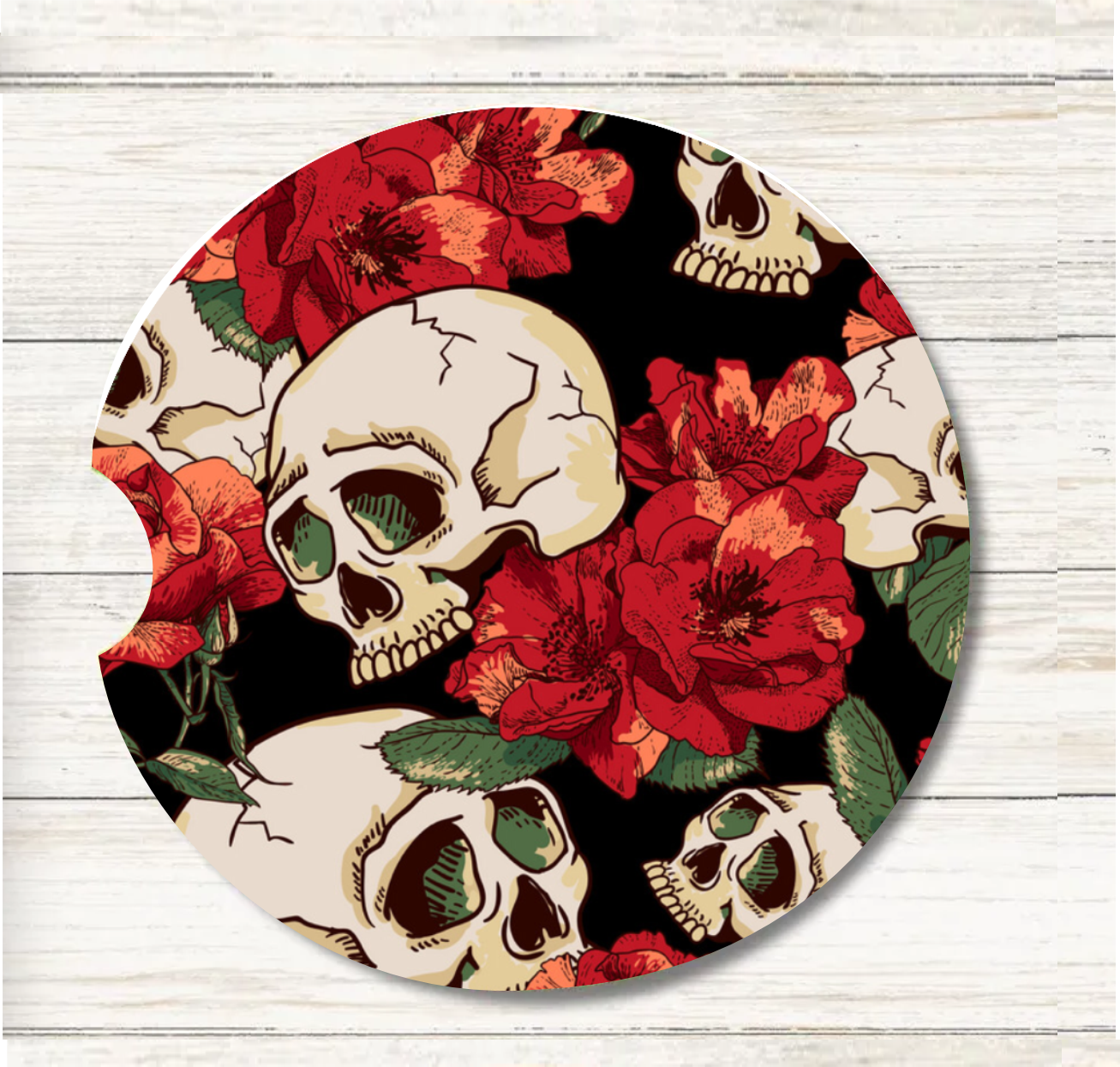 Sugar Skulls - Car Coaster & Keychain Transfer