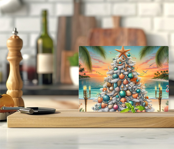 Tropical Christmas - Cutting Board - Sublimation Transfer