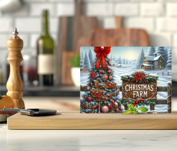 Tropical Christmas - Cutting Board - Sublimation Transfer