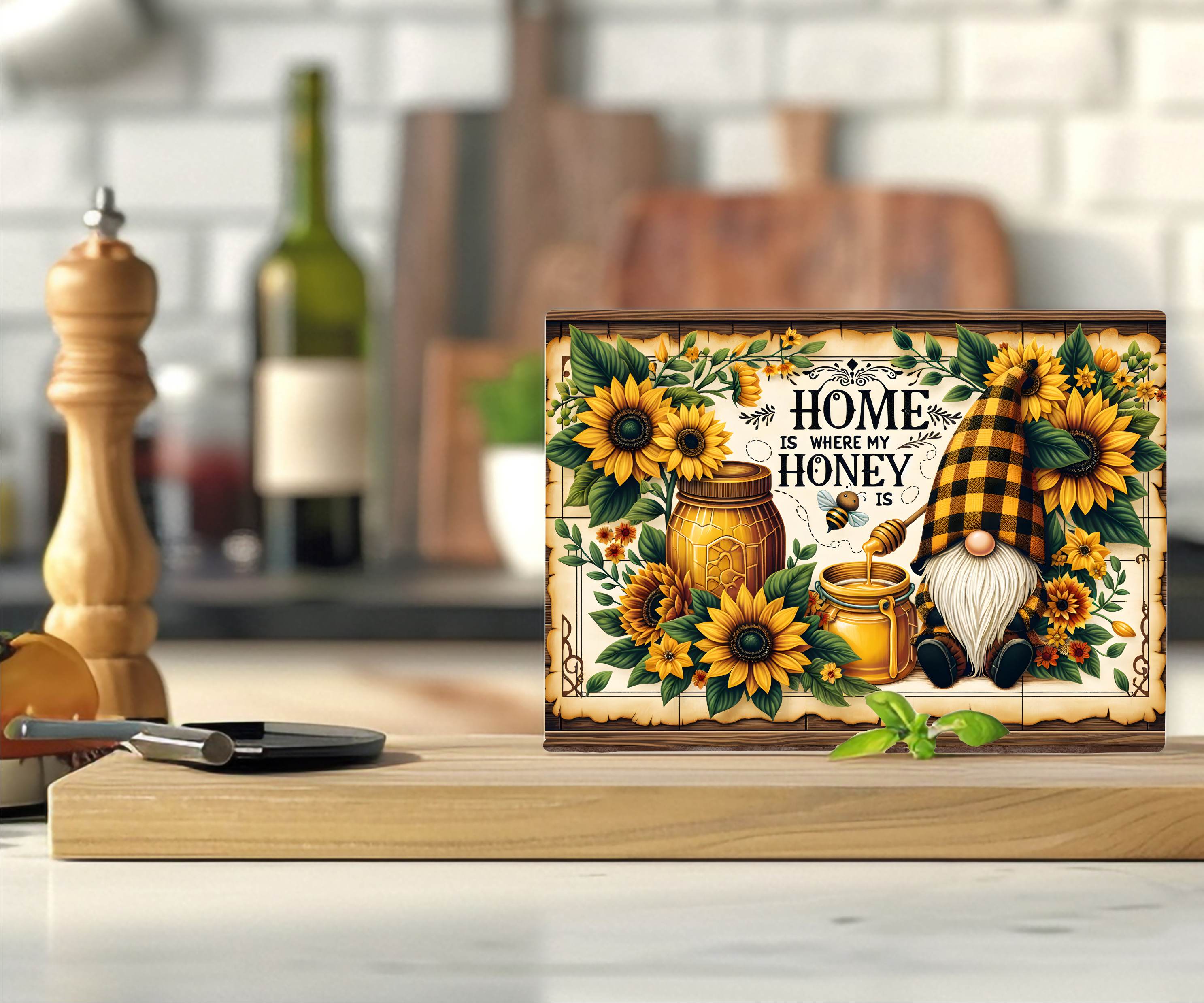 Home Is Where My Honey Is - Cutting Board - Sublimation Transfer
