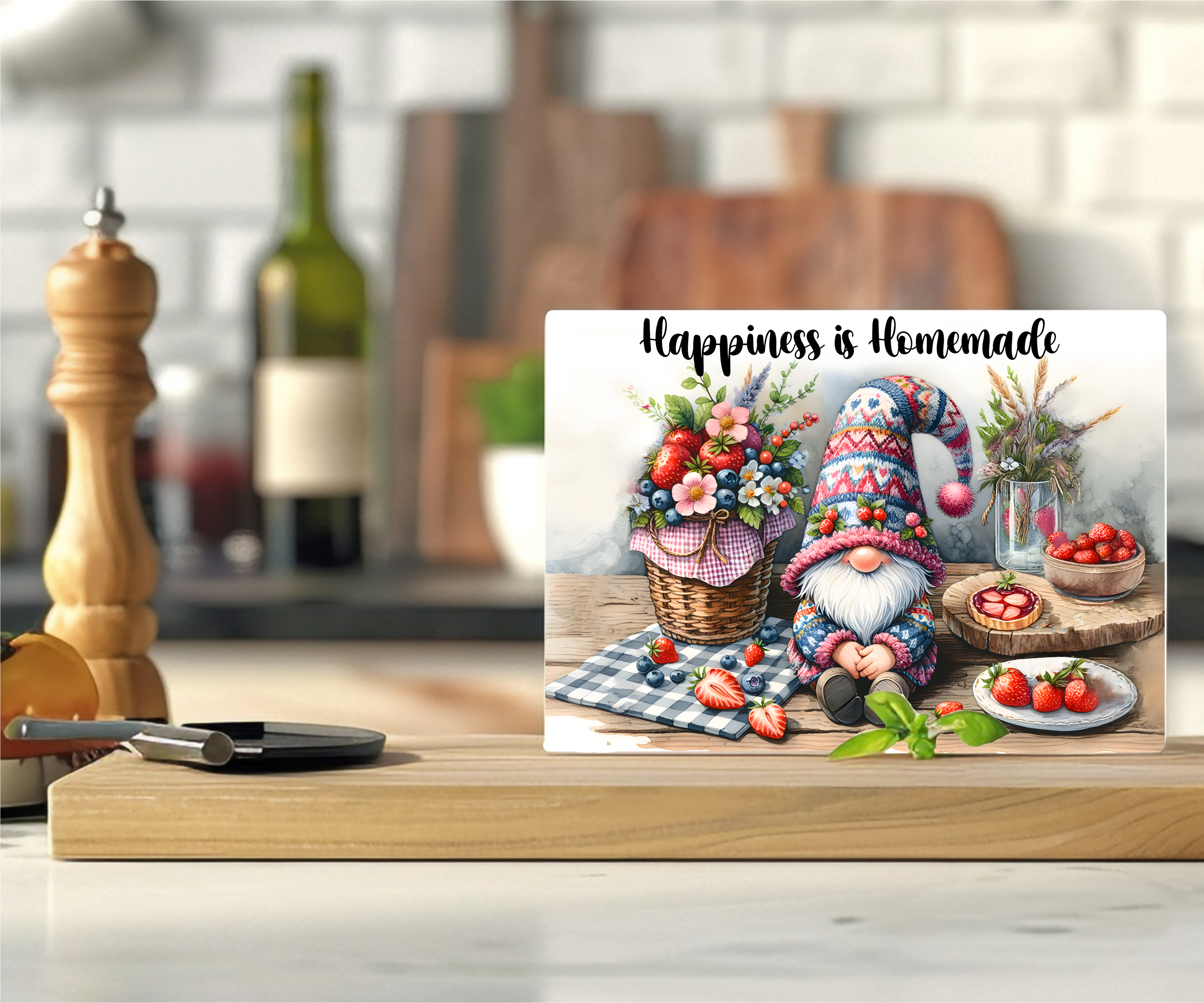 Happiness Is Homemade - Cutting Board - Sublimation Transfer