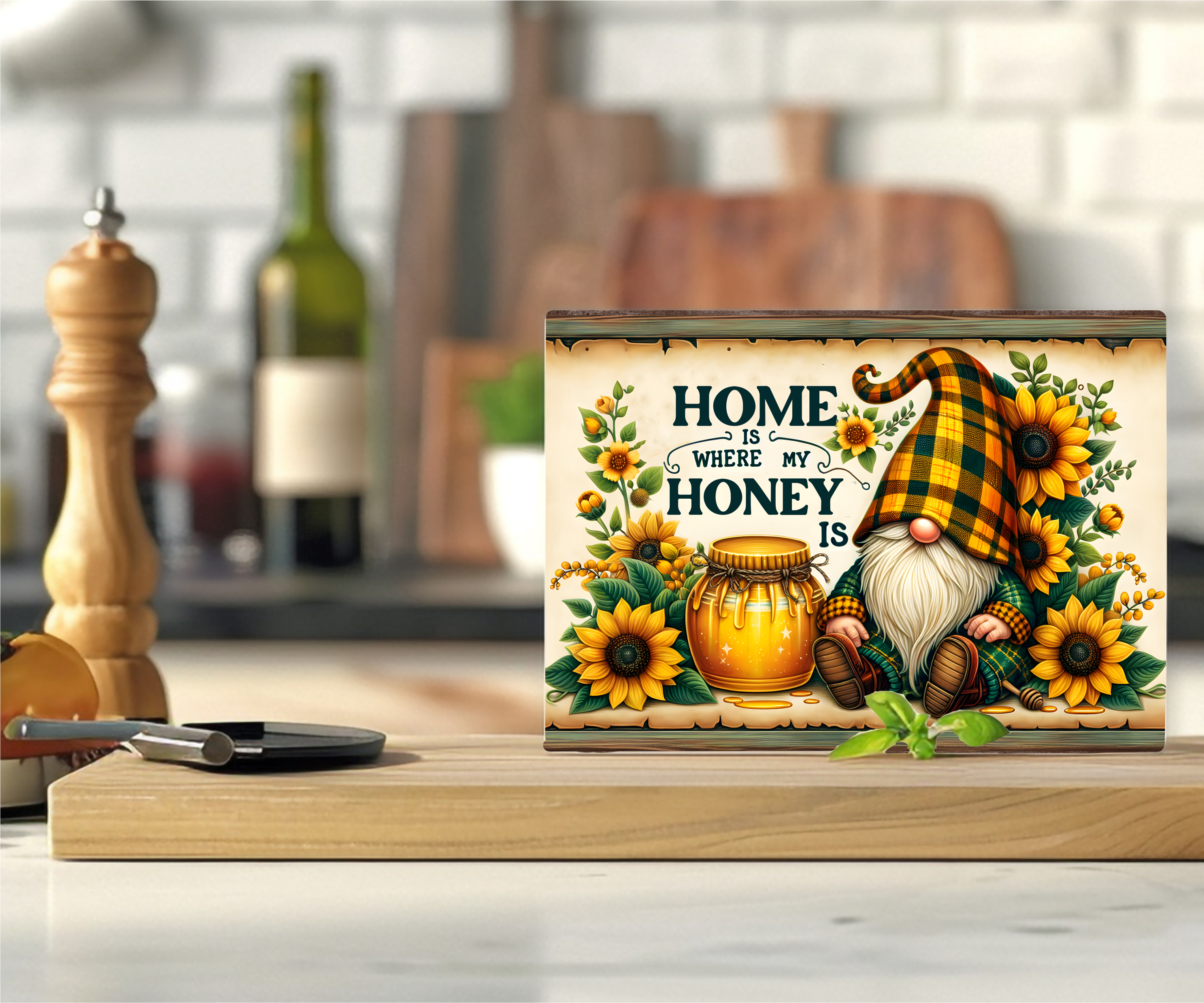 Happiness Is Homemade - Cutting Board - Sublimation Transfer
