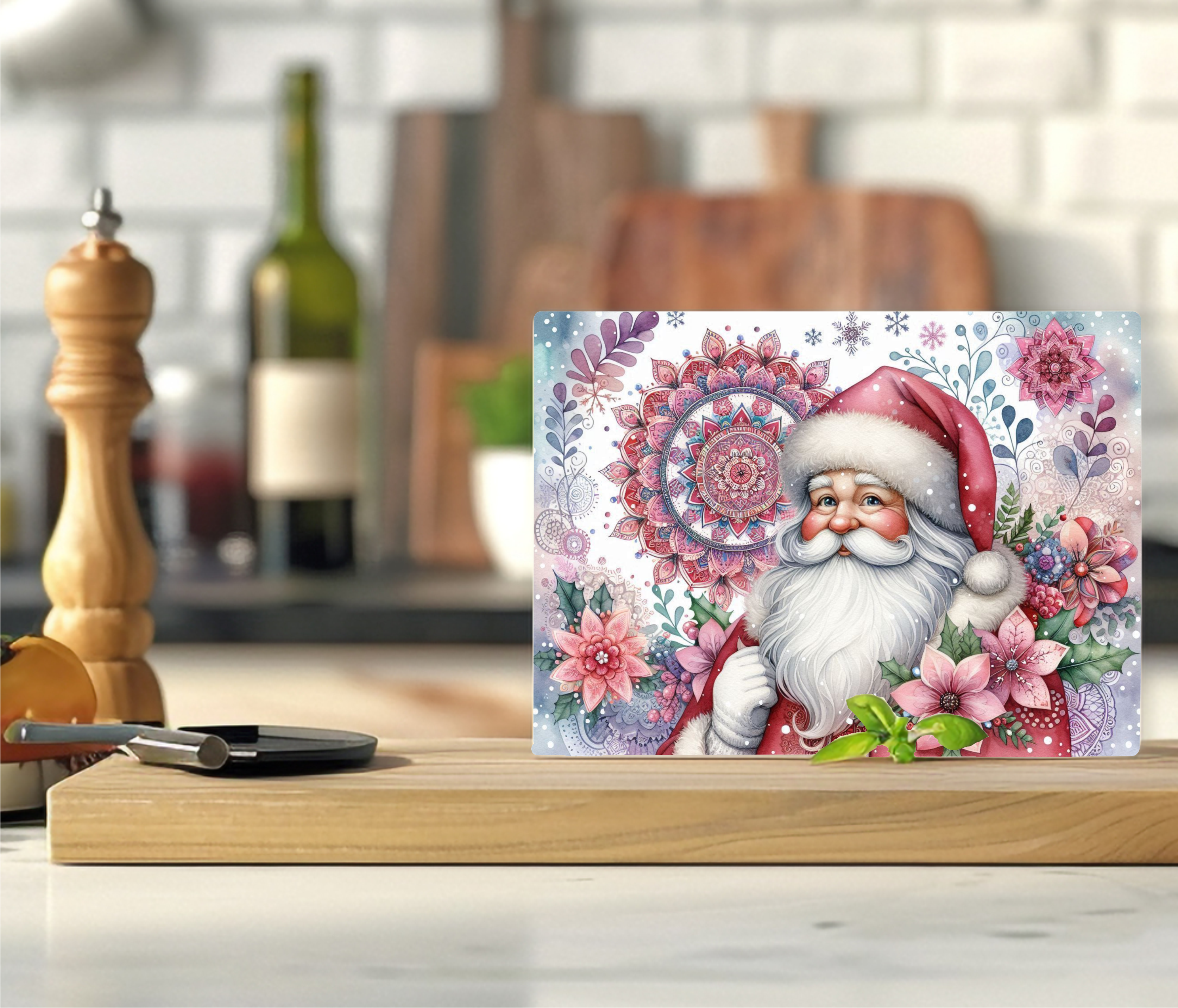 Santa - Cutting Board - Sublimation Transfer